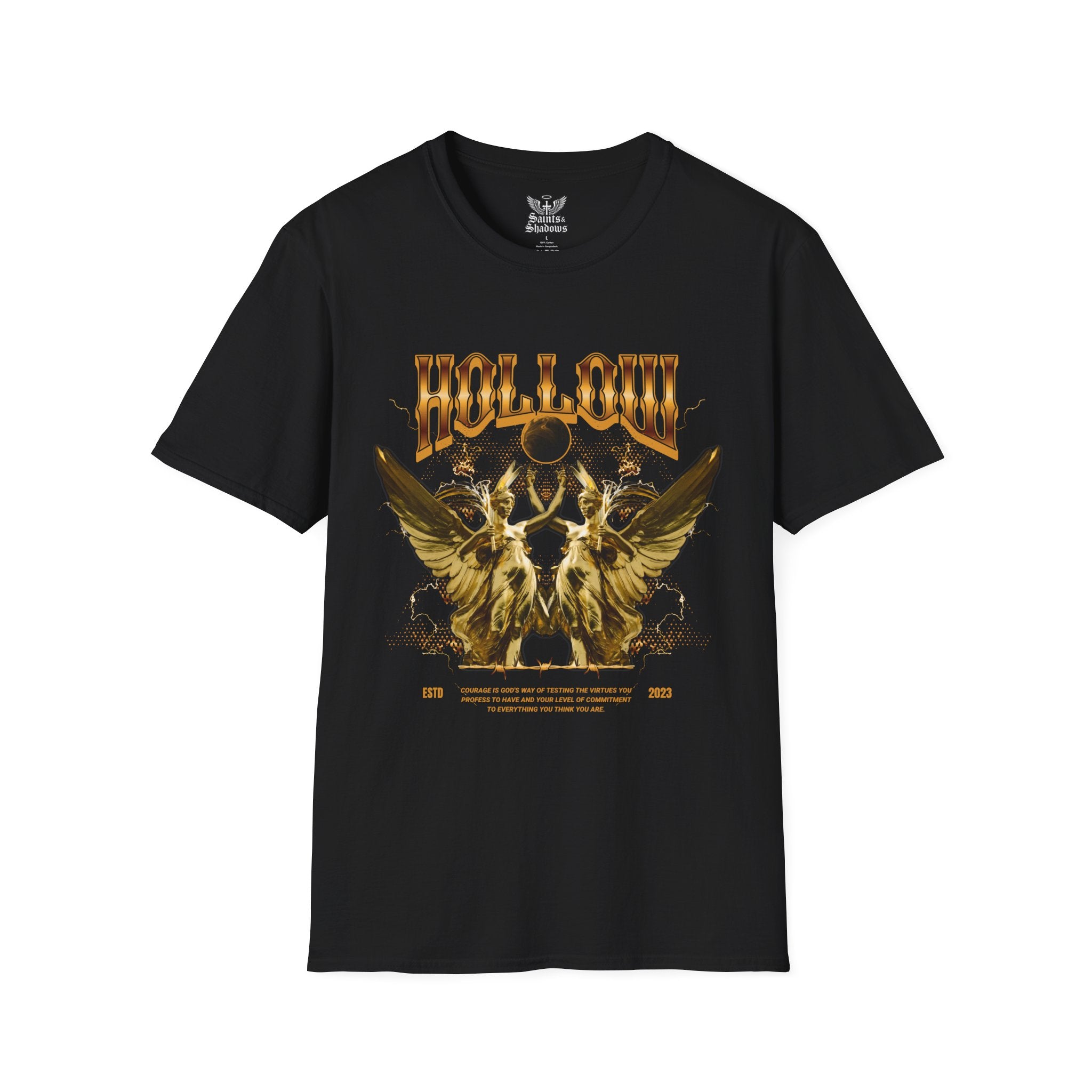 Saints and Shadows - Hollow, Angelic Artwork Unisex Softstyle T-Shirt, Casual Wear