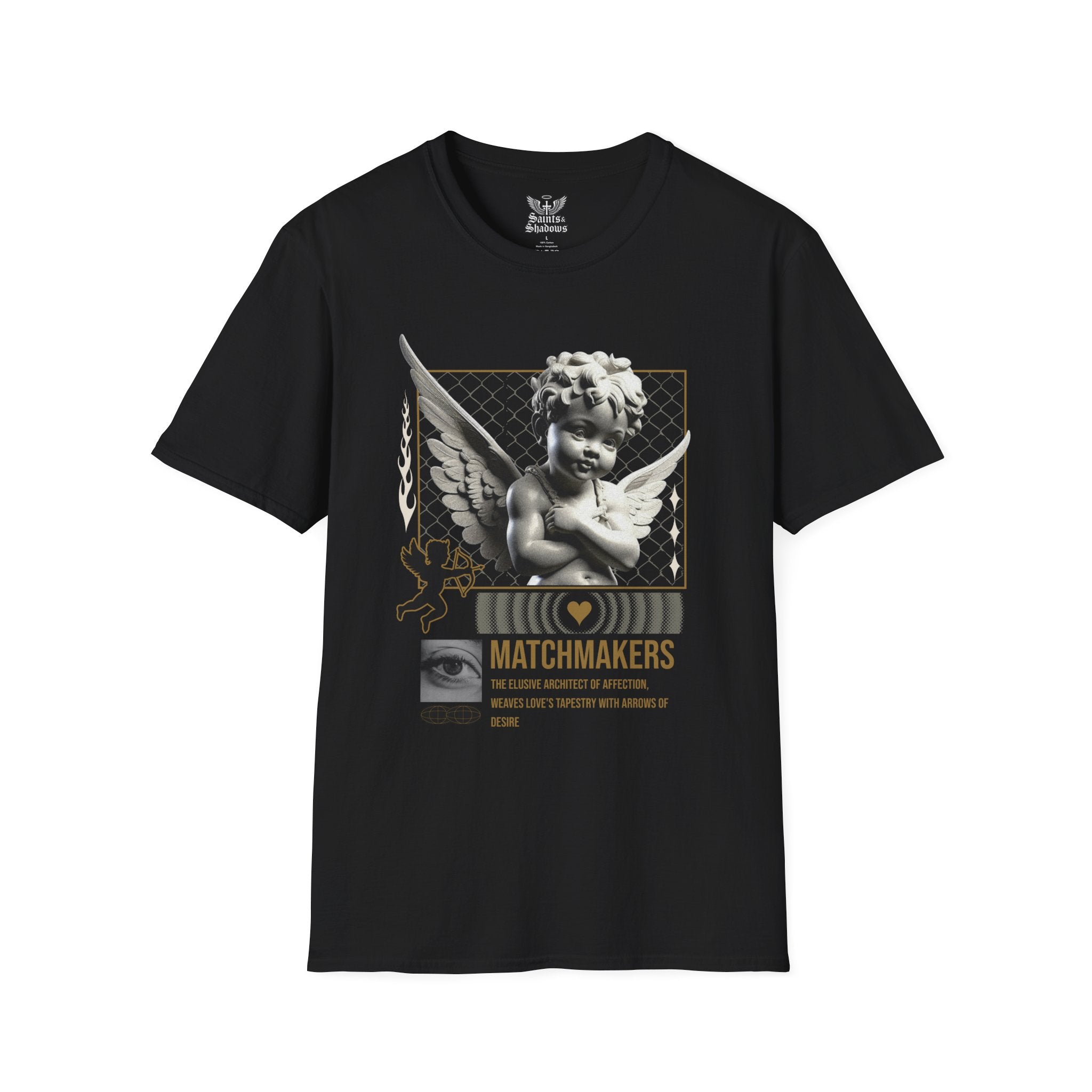 Saints and Shadows - Matchmaker, Angelic Artwork Unisex Softstyle T-Shirt, Casual Wear