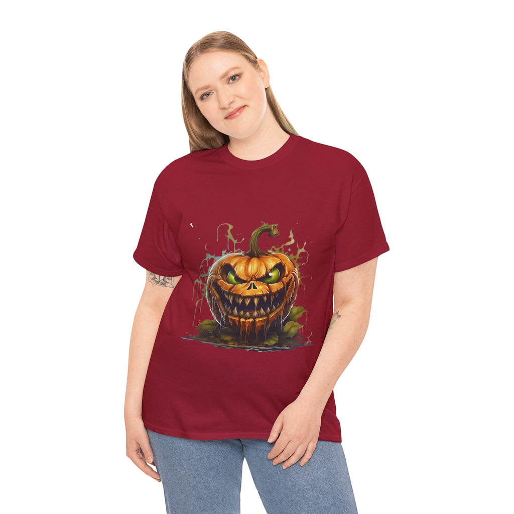 Spooky Pumpkin, Horror Graphic Tee, Unisex Cotton Shirt, Halloween Costume, Horror Movie Gift, Spooky T-Shirt, Horror Fan Apparel