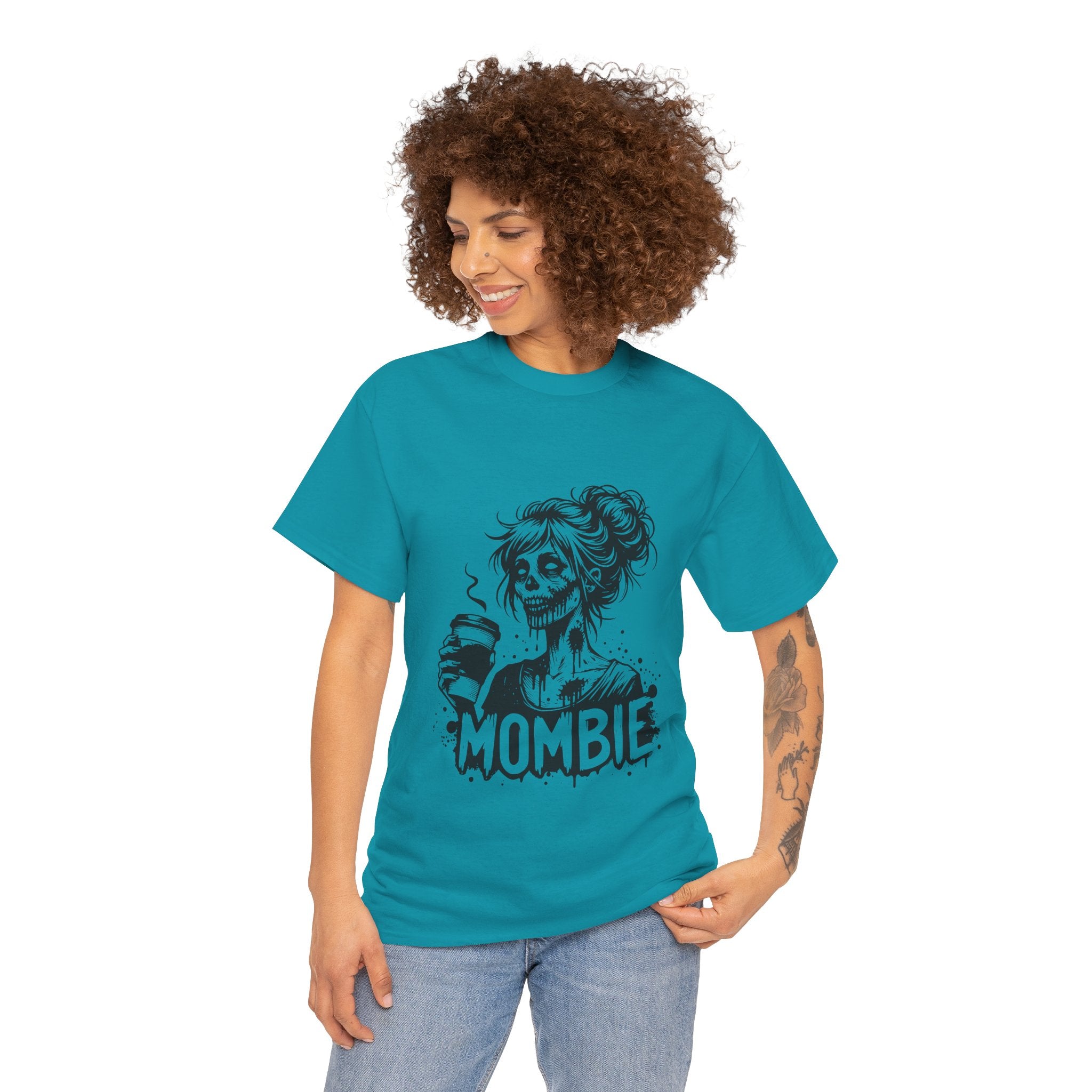 Mombie Unisex Tee, Perfect for Halloween, Gift for Moms, Relaxed Fit, Funny T-Shirt, Unique Graphic Tee, Casual Wear