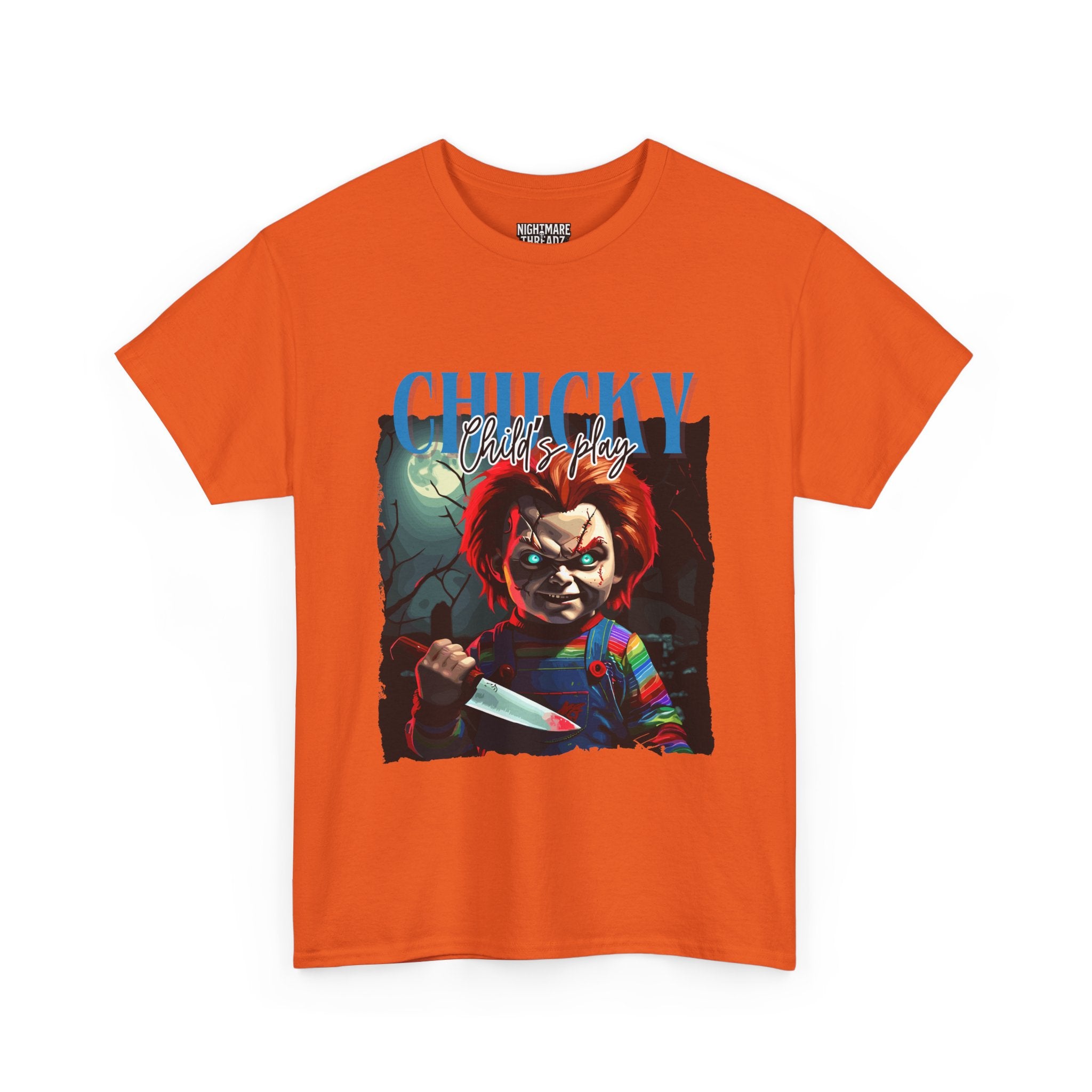 Chucky Horror Graphic Tee, Unisex Cotton Shirt, Halloween Costume, Horror Movie Gift, Spooky T-Shirt, Horror Fan Apparel