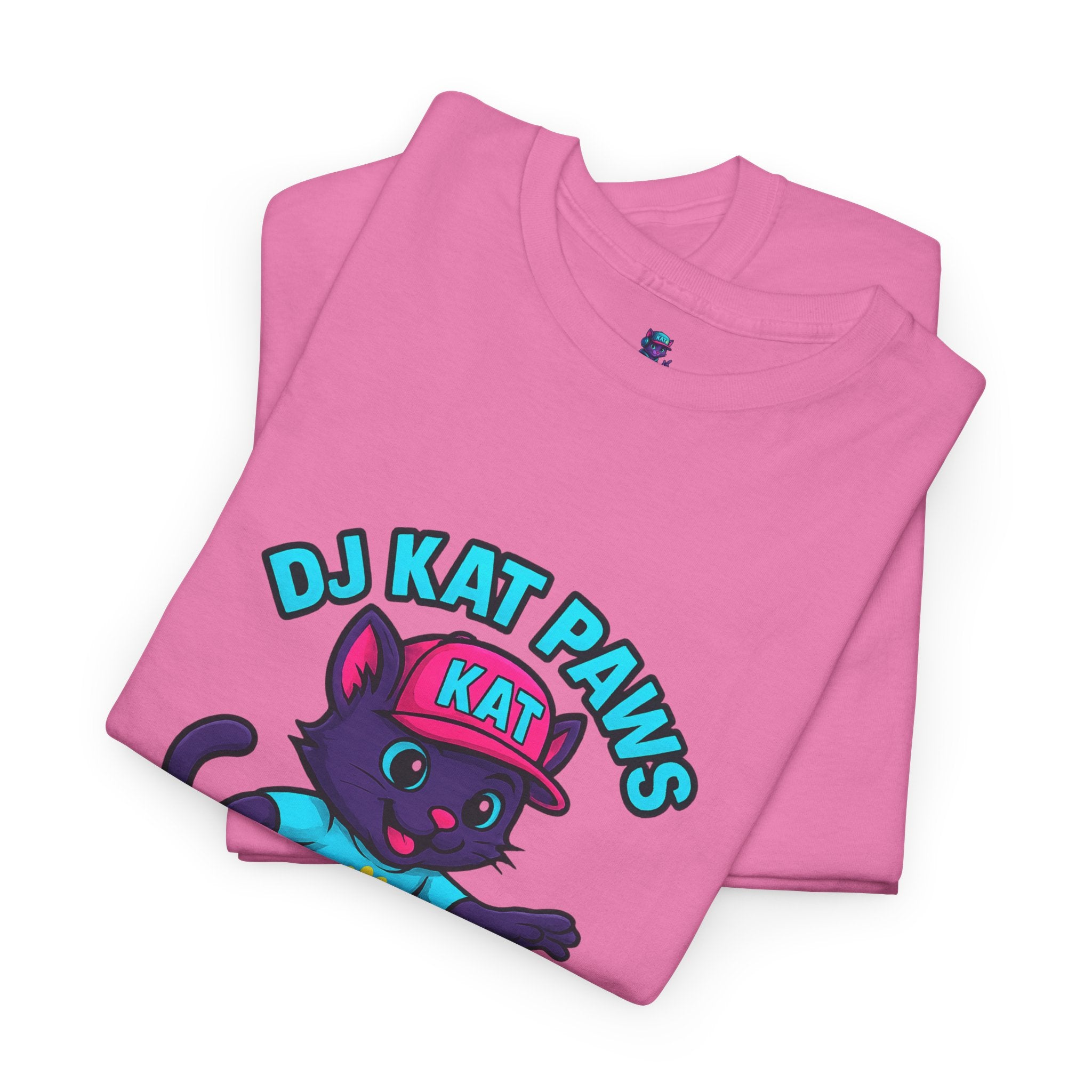 DJ KAT PAWS Surfing Fun T-Shirt | Stay Cool, Have Fun, Play Safe, Be You! | Fun Summer Tee, Gift for Cat Lovers, Beach Vibes