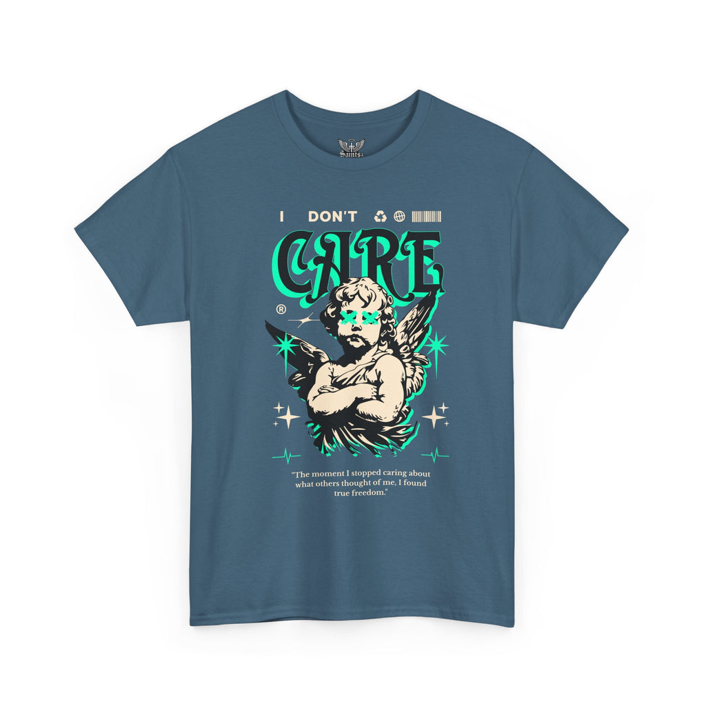 Saints and Shadows - I Don't Care, Angelic Artwork Unisex Softstyle T-Shirt, Casual Wear