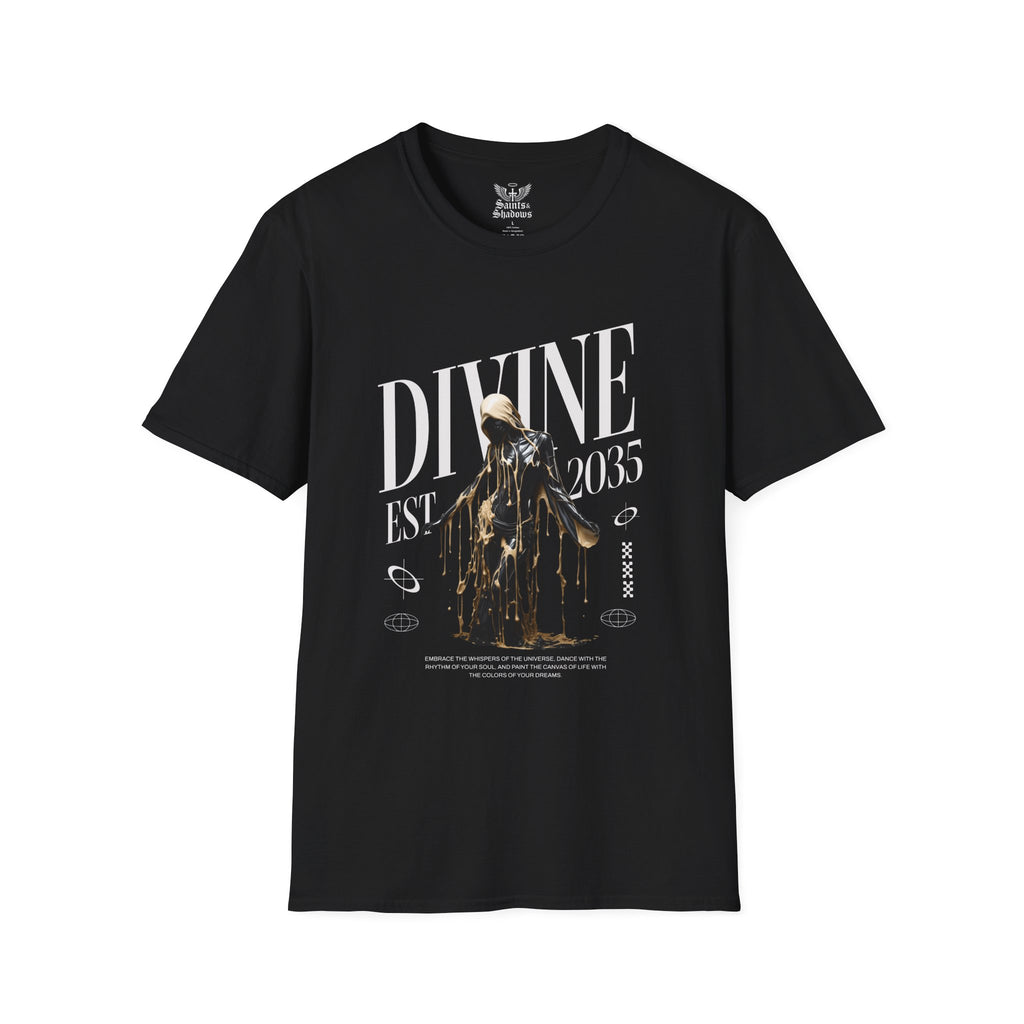 Saints and Shadows - Divine, Angelic Artwork Unisex Softstyle T-Shirt, Casual Wear