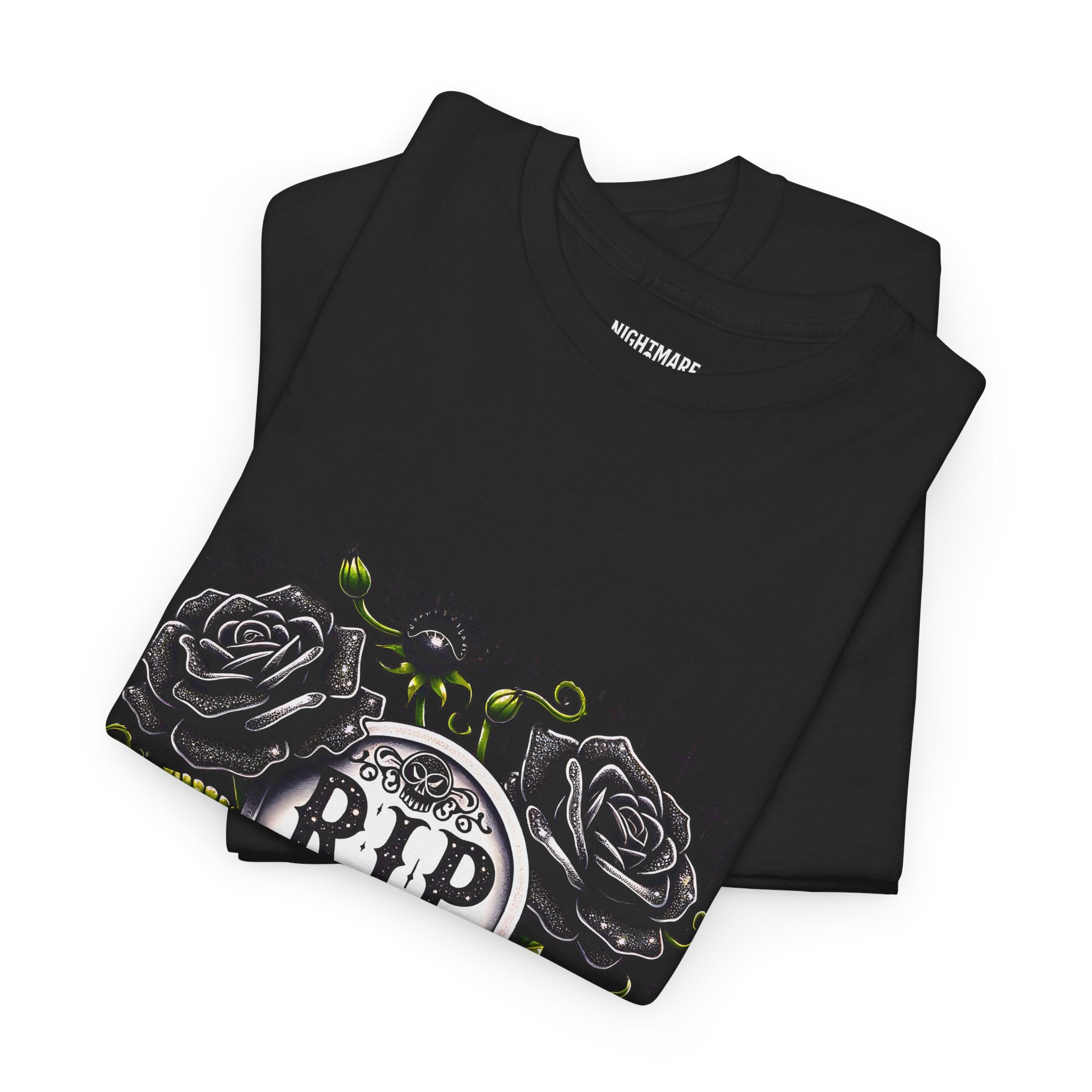 RIP to My 40s Tee, Heavy, Unisex Graphic Shirt, Birthday Gift, Casual Wear, Vintage Style, Floral Design T-shirt