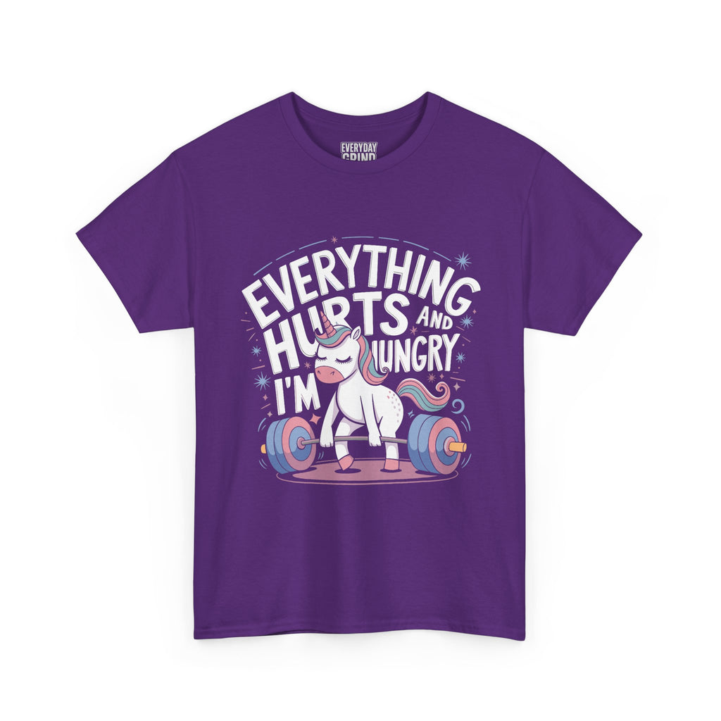Everything Hurts and I'm Hungry Unicorn Tee