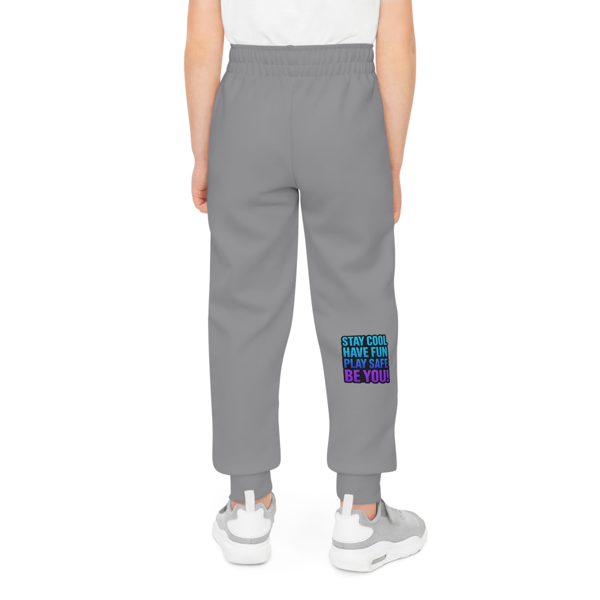 DJ KAT PAWS Paw-sitive Waves Only, Youth Joggers, Stay Cool, Play Safe, Be You, Casual Wear, Kids Activewear