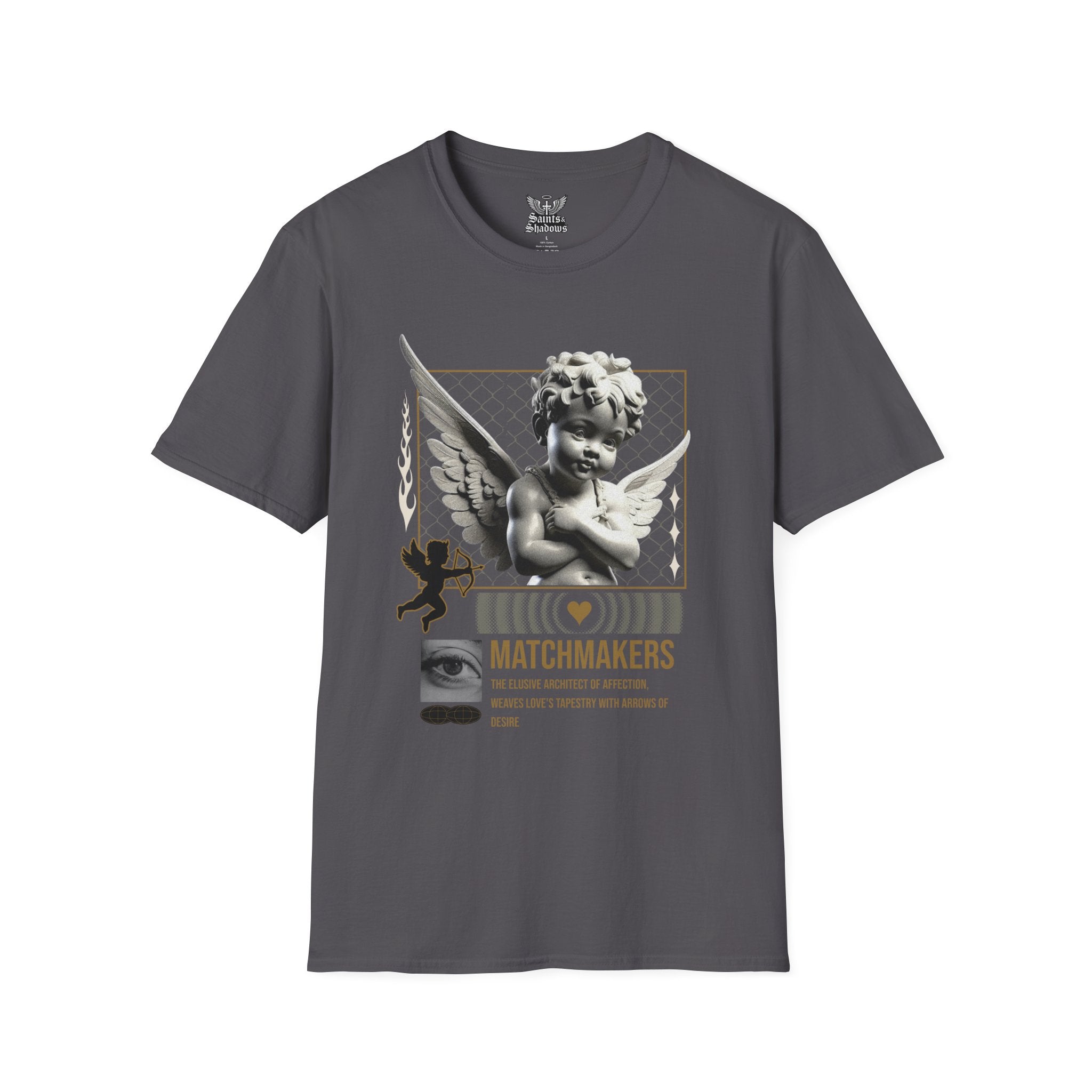 Saints and Shadows - Matchmaker, Angelic Artwork Unisex Softstyle T-Shirt, Casual Wear