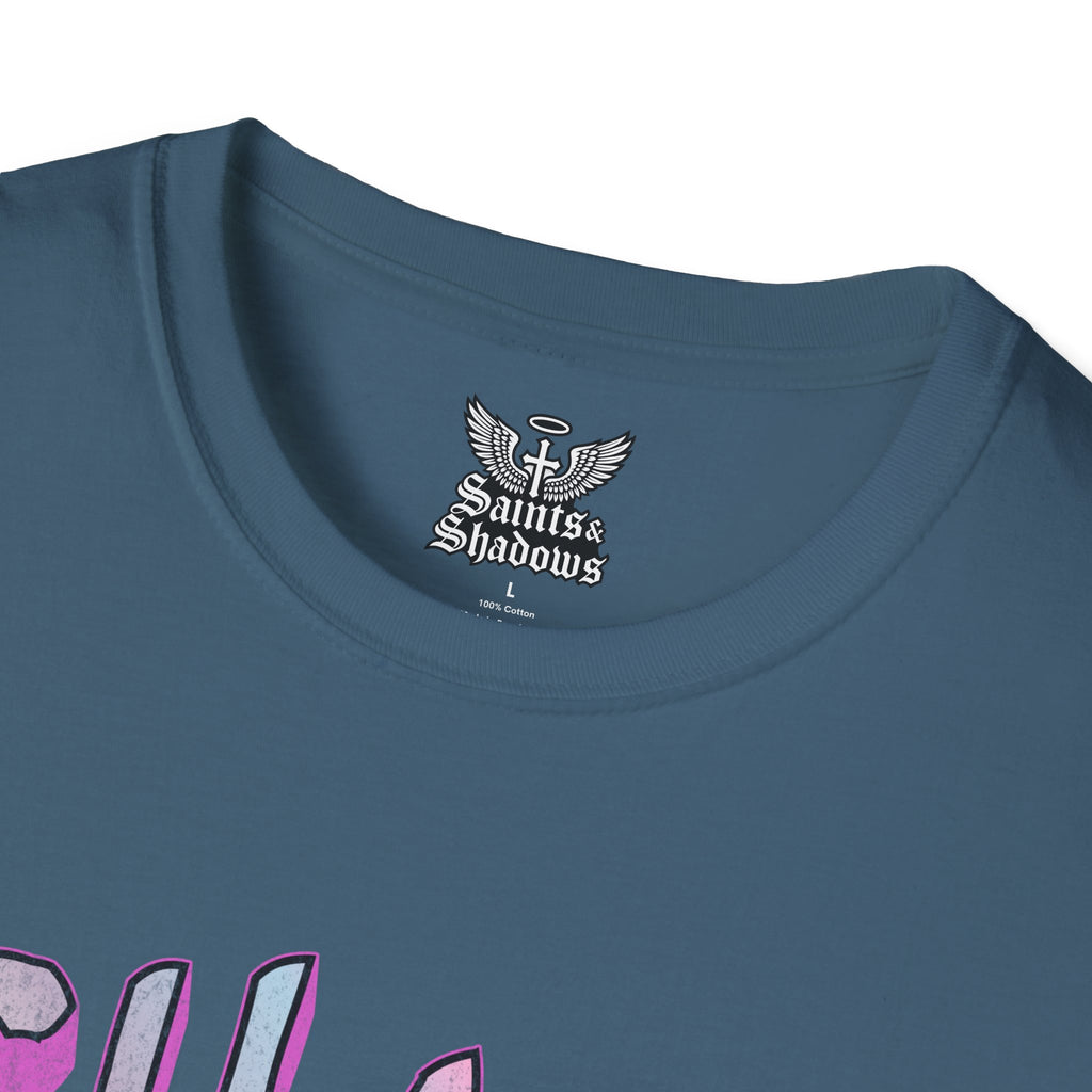 Saints and Shadows - Chaos, Angelic Artwork Unisex Softstyle T-Shirt, Casual Wear
