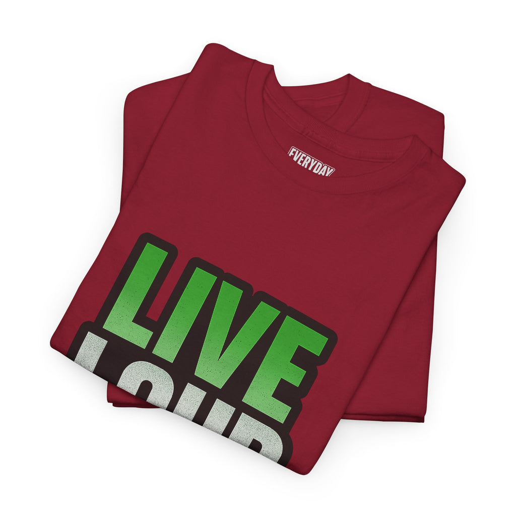 Live Loud Die Proud Italian Flag Tee
