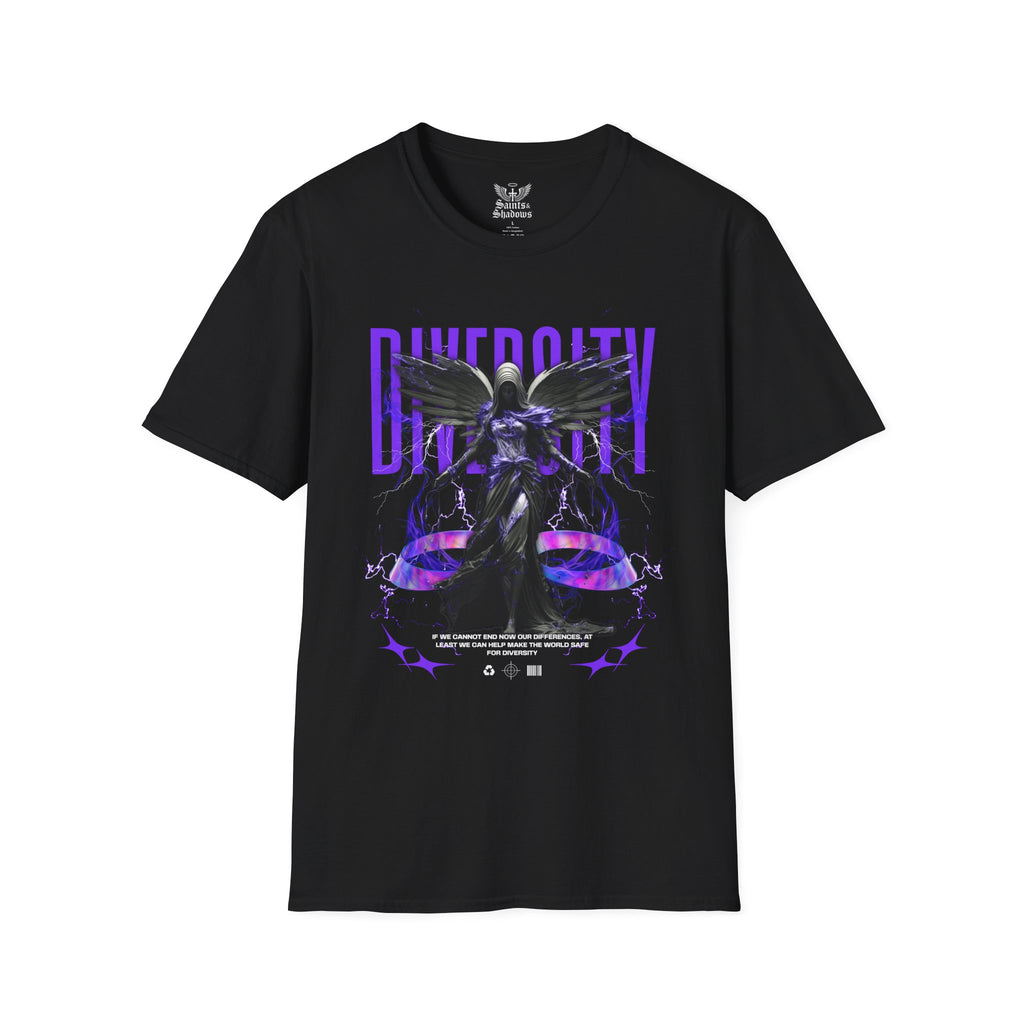 Saints and Shadows - Diversity, Angelic Artwork Unisex Softstyle T-Shirt, Casual Wear