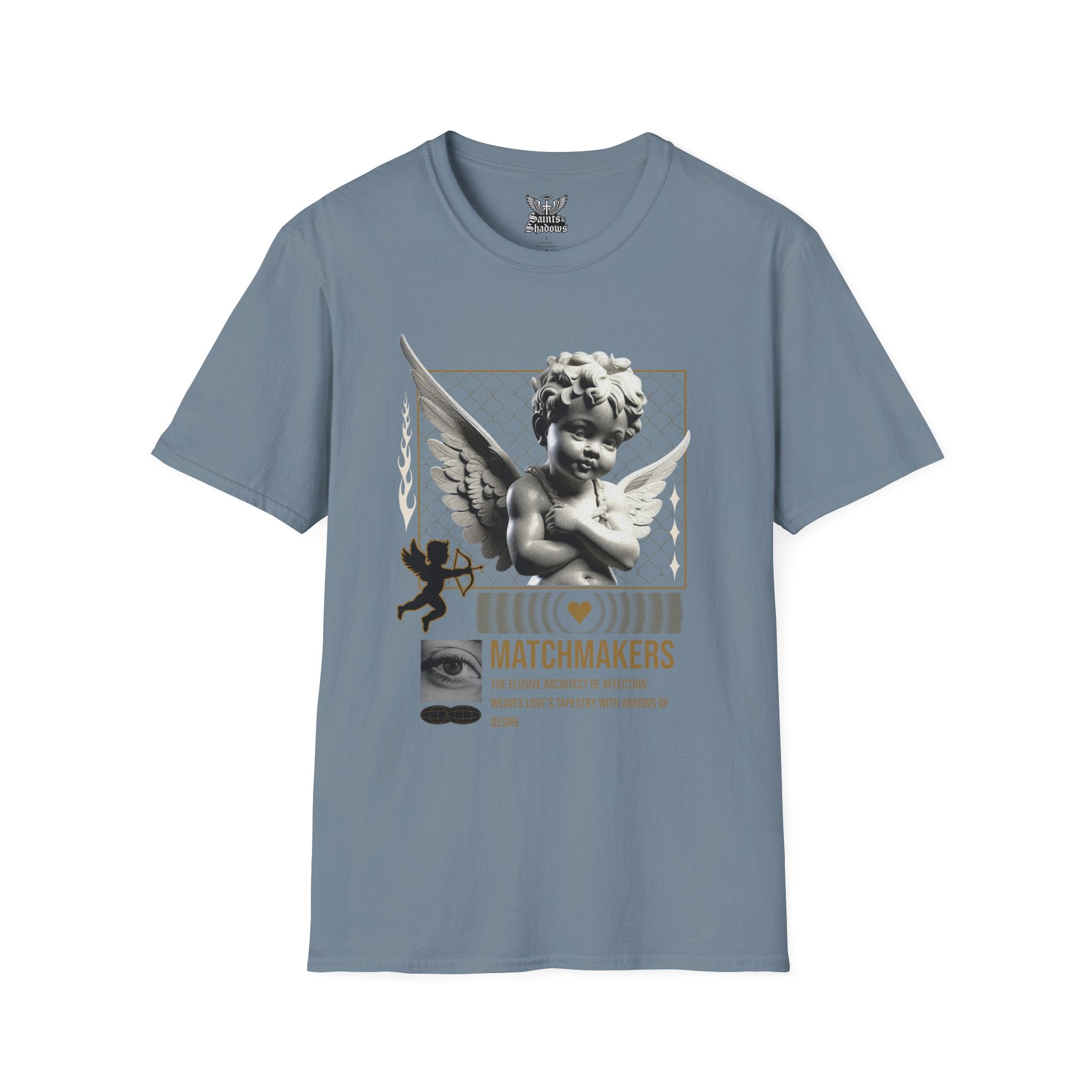 Saints and Shadows - Matchmaker, Angelic Artwork Unisex Softstyle T-Shirt, Casual Wear