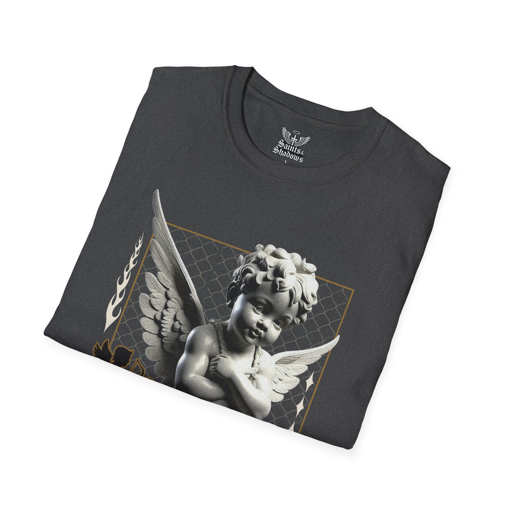 Saints and Shadows - Matchmaker, Angelic Artwork Unisex Softstyle T-Shirt, Casual Wear