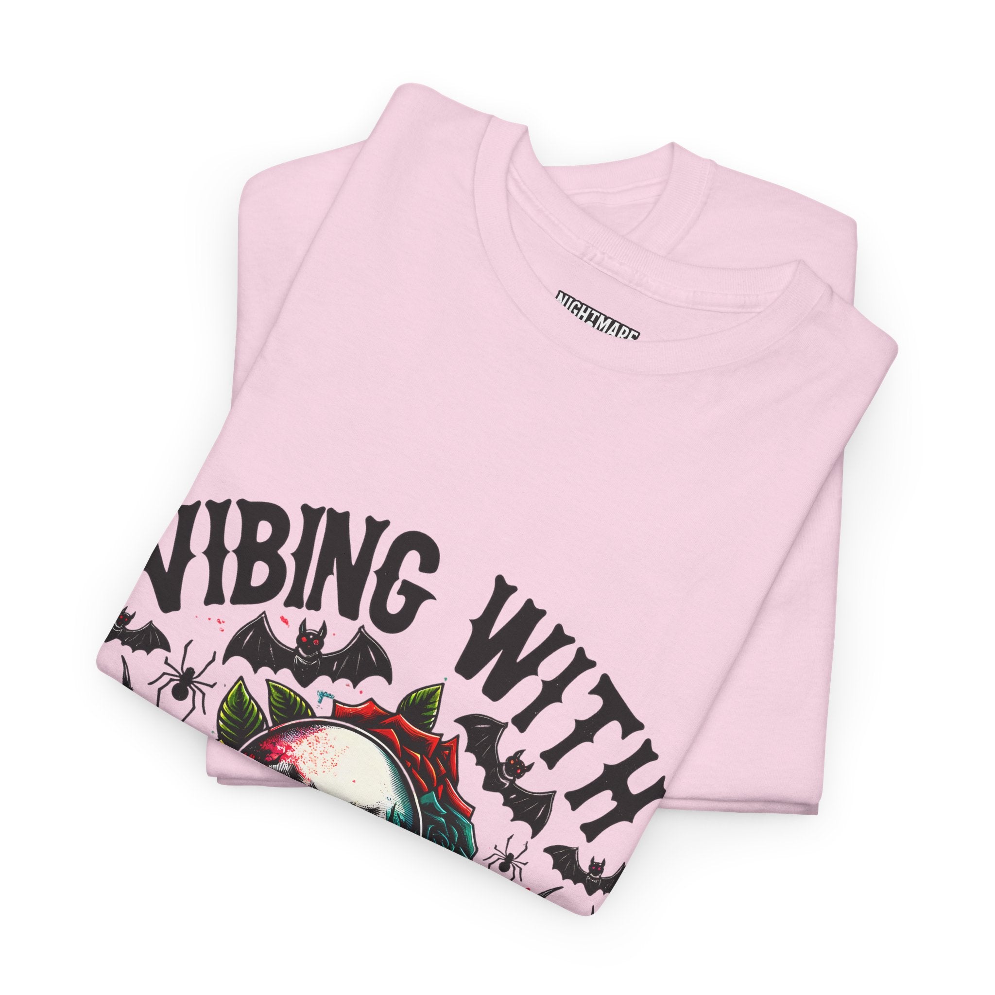 Vibing With My Demons, Halloween Skeleton & Pumpkin Tee, Spooky Season Apparel, Fall Fashion, Gift for Halloween Lovers