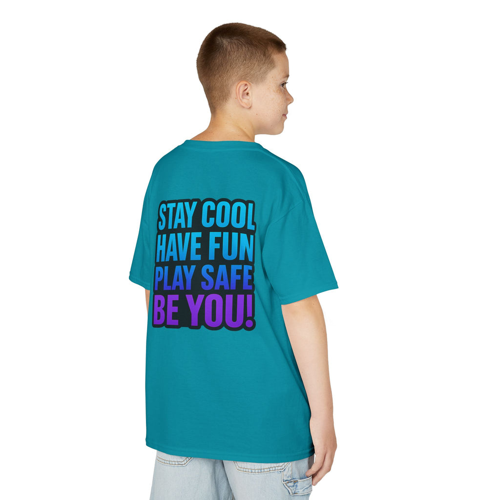 DJ KAT PAWS - Fun Skater Cat Design, Youth Summer T-Shirt, Cool Kids Apparel, Birthday Gift, Trendy Casual Wear