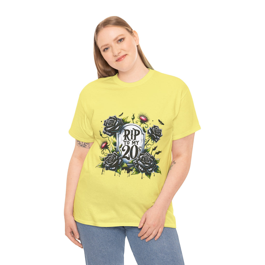 RIP to My 20s Tee, Funny Birthday Gift, Vintage Style Oversized Shirt, Casual Wardrobe Staple, Celebration Apparel