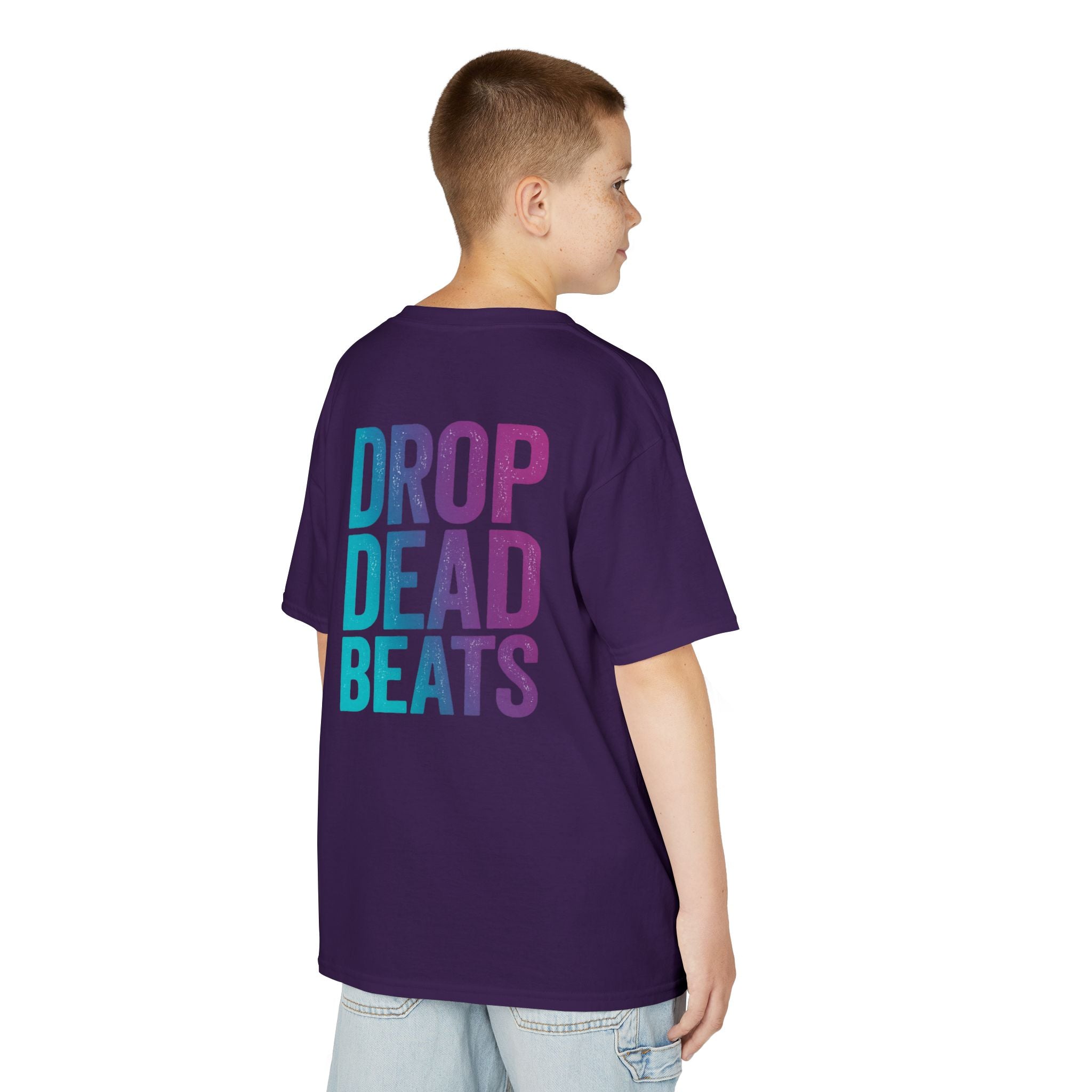 Bone Jams MC Bonez Kids Tee | Drummer Edition | Halloween Costume, Birthday Gift & Drop Dead Beats Apparel