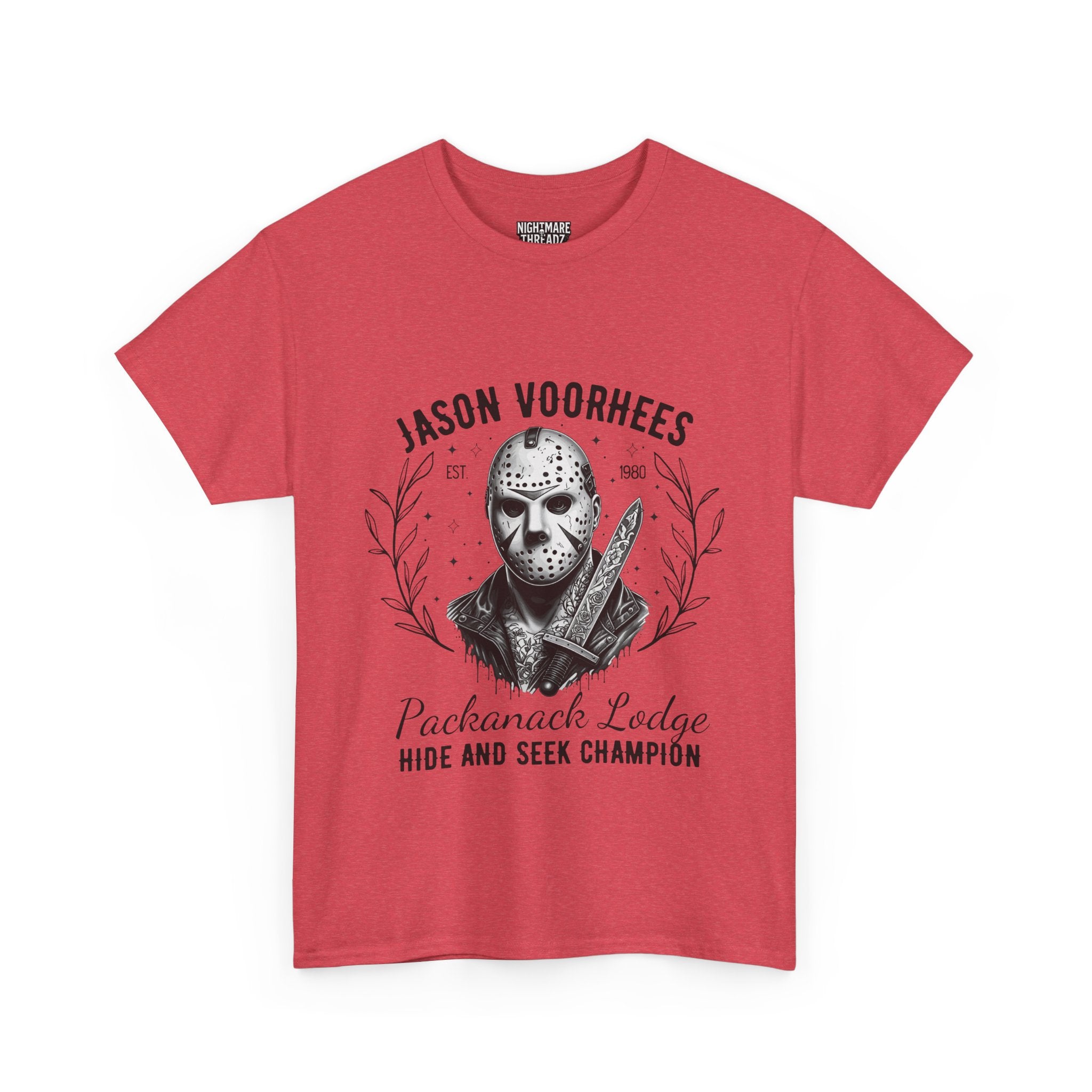 Jason Voorhees 'Hide and Seek Champion'  - Horror Graphic Tee, Unisex Cotton Shirt, Halloween Costume, Horror Movie Gift, Spooky T-Shirt, Horror Fan Apparel