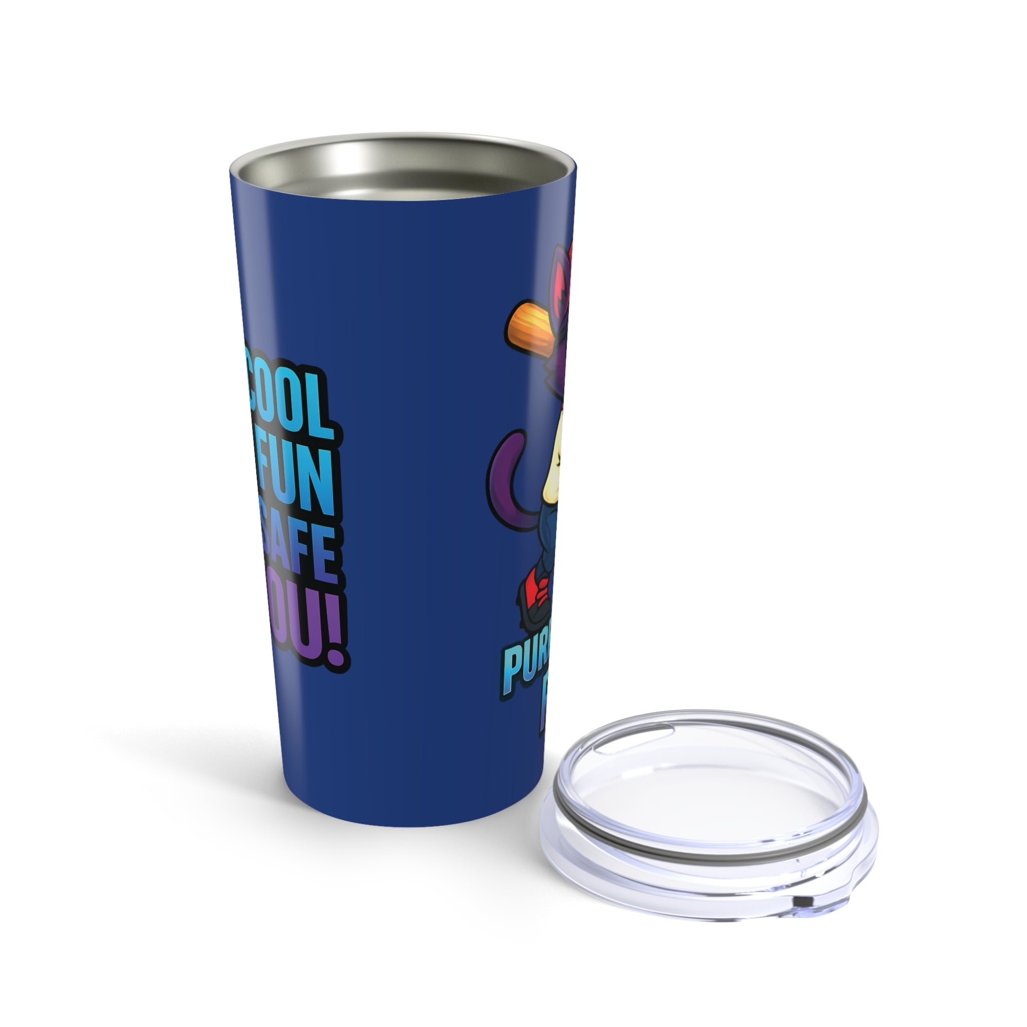 DJ KAT PAWS, Purr-fectly Rad Baseball 20oz. Tumbler