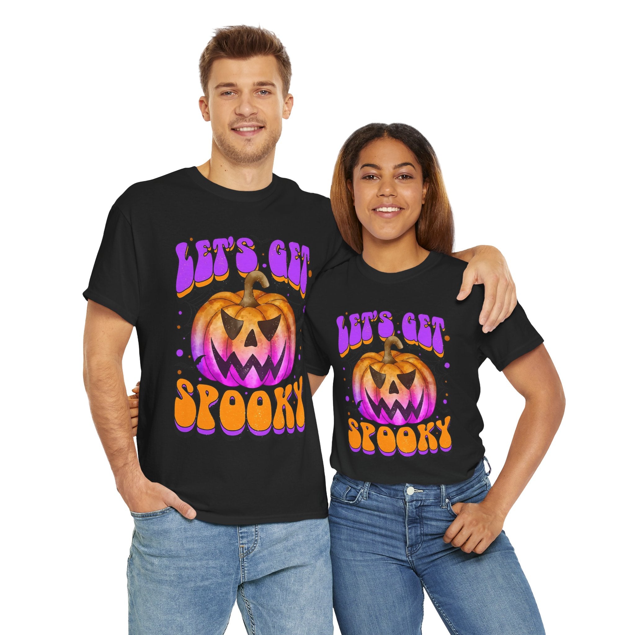 Halloween Spooky Pumpkin Tee, Unisex Cotton Shirt, Halloween Costume, Fall Festivities, Trick or Treat
