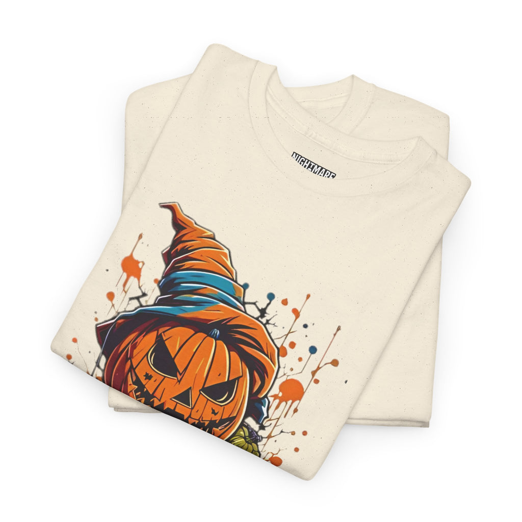 Scary Pumpkin, Horror Graphic Tee, Unisex Cotton Shirt, Halloween Costume, Horror Movie Gift, Spooky T-Shirt, Horror Fan Apparel