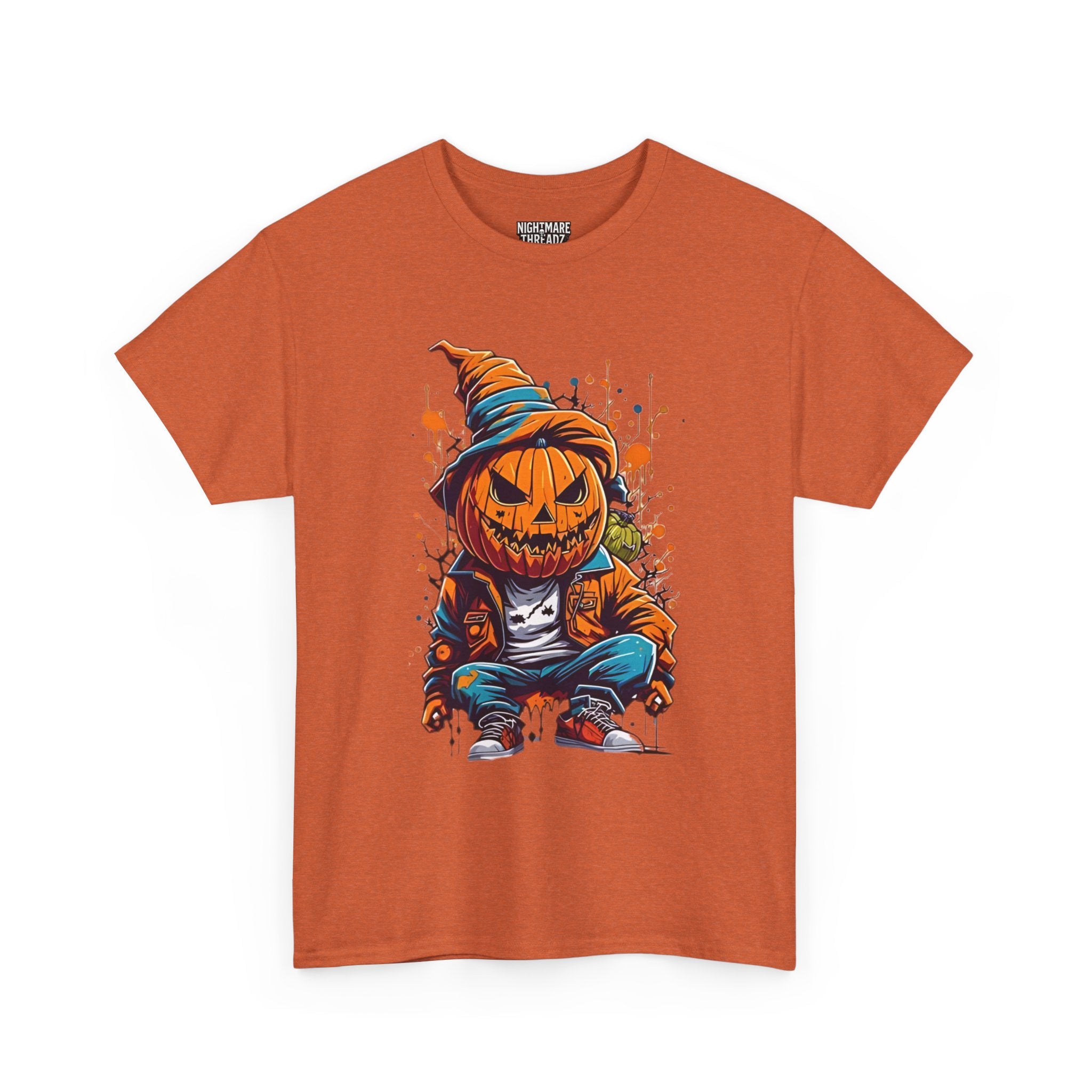Scary Pumpkin, Horror Graphic Tee, Unisex Cotton Shirt, Halloween Costume, Horror Movie Gift, Spooky T-Shirt, Horror Fan Apparel
