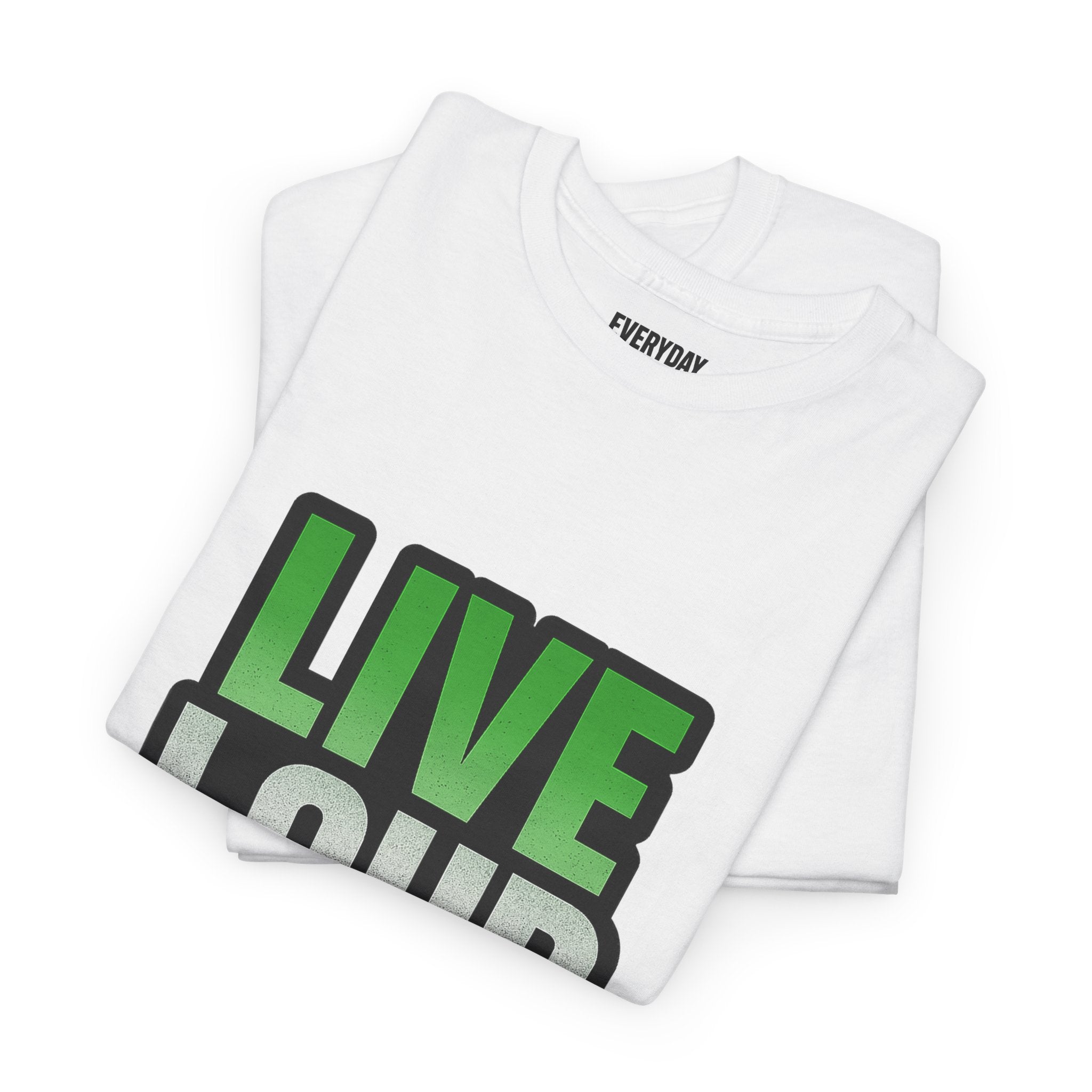 Live Loud Die Proud Italian Flag Tee