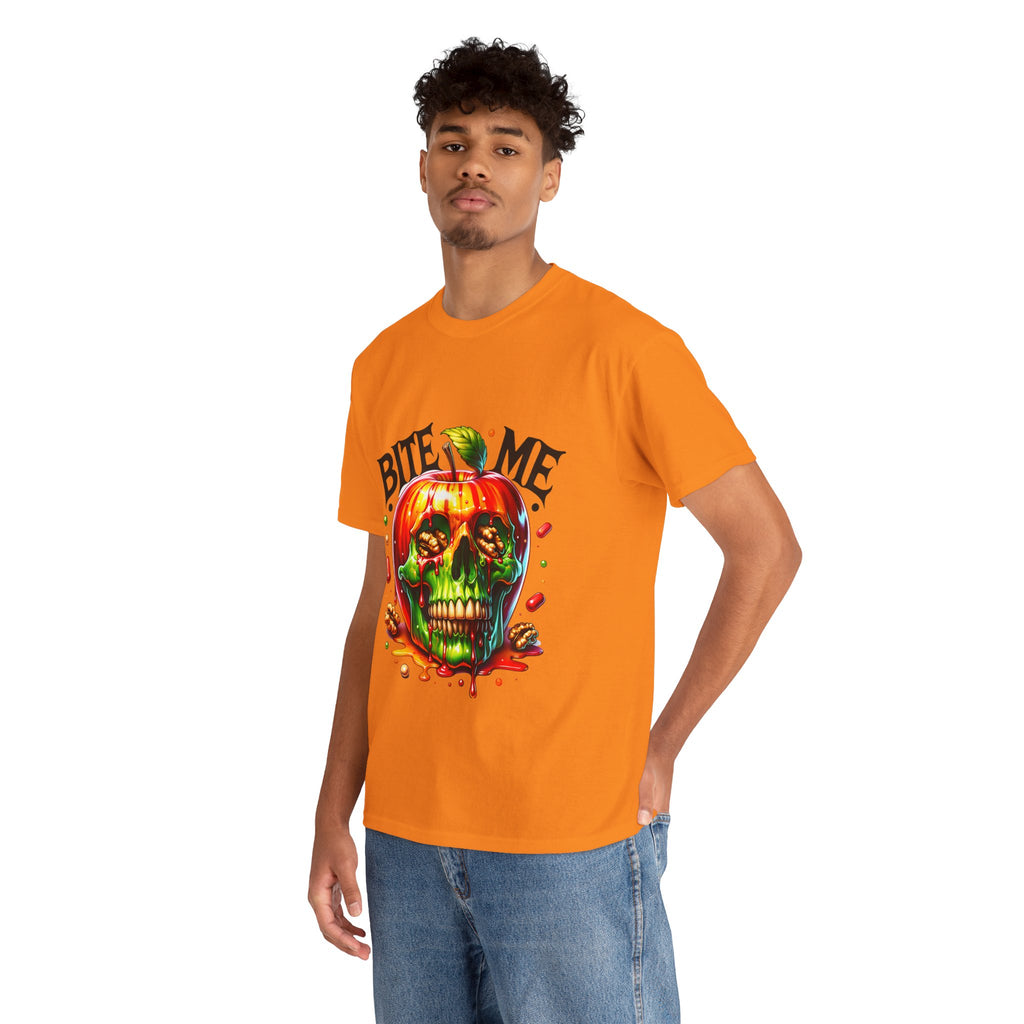 Bite Me Skull T-Shirt, Fun Graphic Tee, Halloween Costume Top, Trendy Casual Wear, Unique Gift Idea for Friends