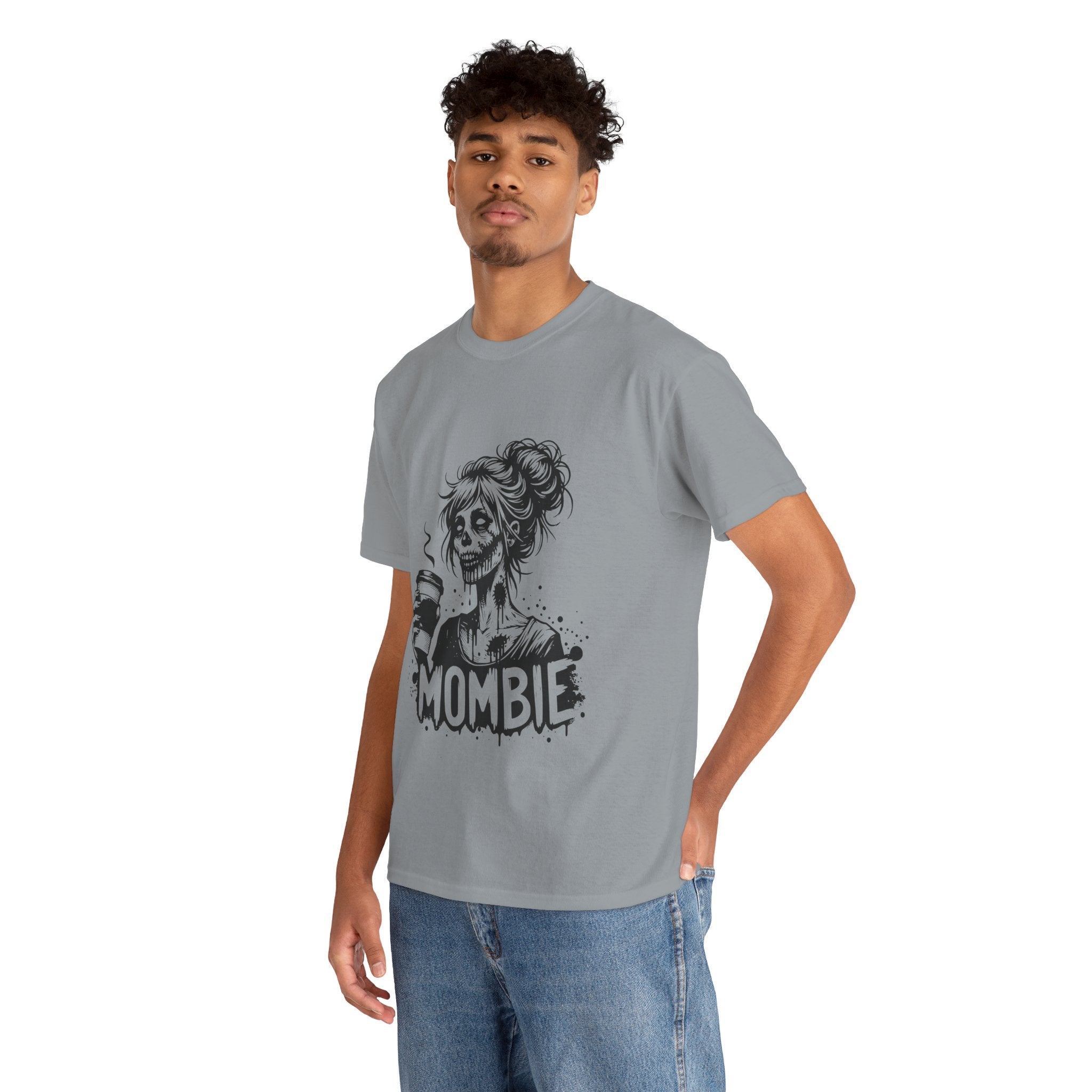 Mombie Unisex Tee, Perfect for Halloween, Gift for Moms, Relaxed Fit, Funny T-Shirt, Unique Graphic Tee, Casual Wear