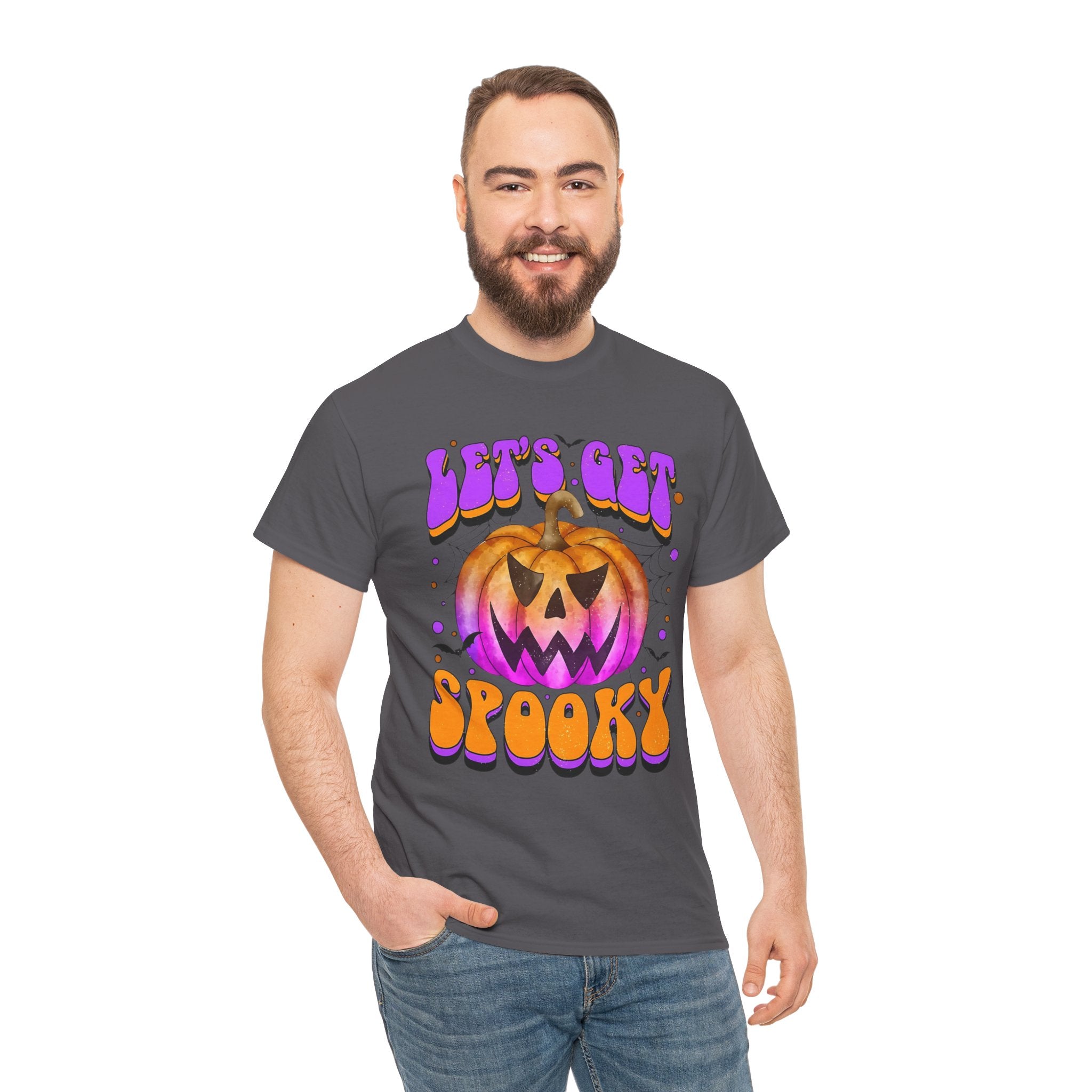 Halloween Spooky Pumpkin Tee, Unisex Cotton Shirt, Halloween Costume, Fall Festivities, Trick or Treat