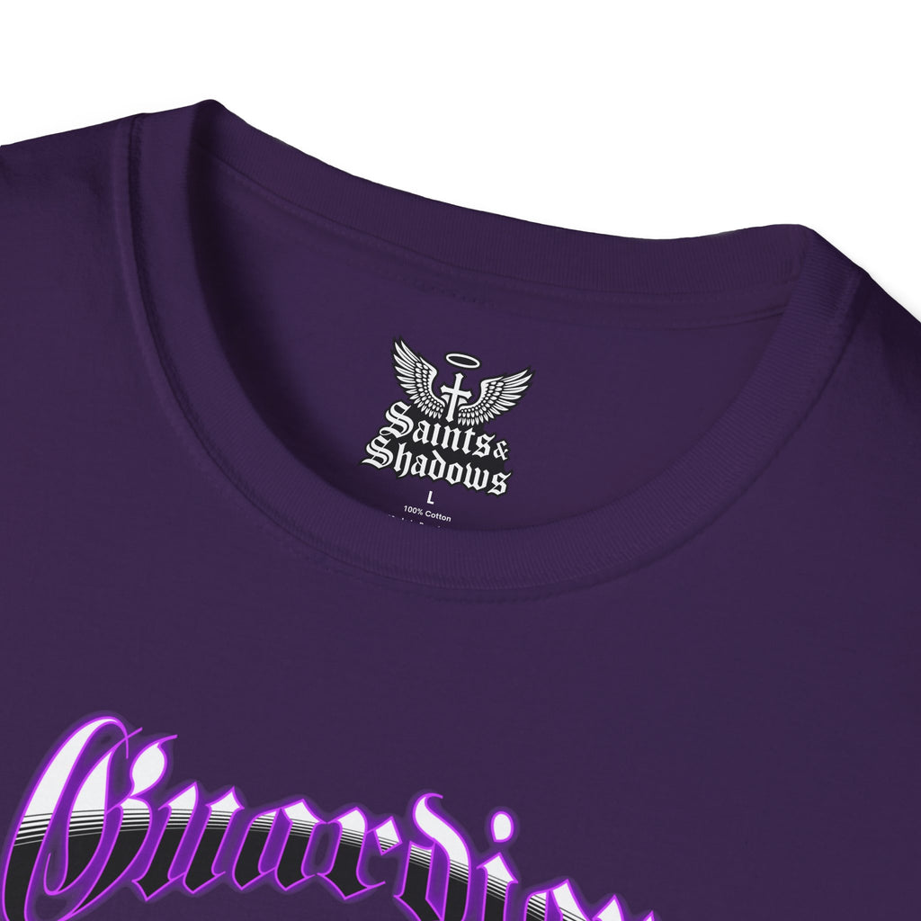 Saints and Shadows - Guardian Angel, Angelic Artwork Unisex Softstyle T-Shirt, Casual Wear
