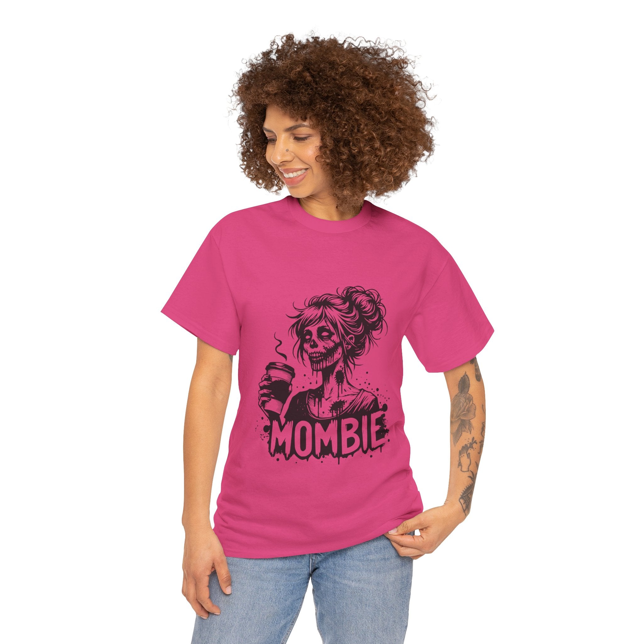 Mombie Unisex Tee, Perfect for Halloween, Gift for Moms, Relaxed Fit, Funny T-Shirt, Unique Graphic Tee, Casual Wear