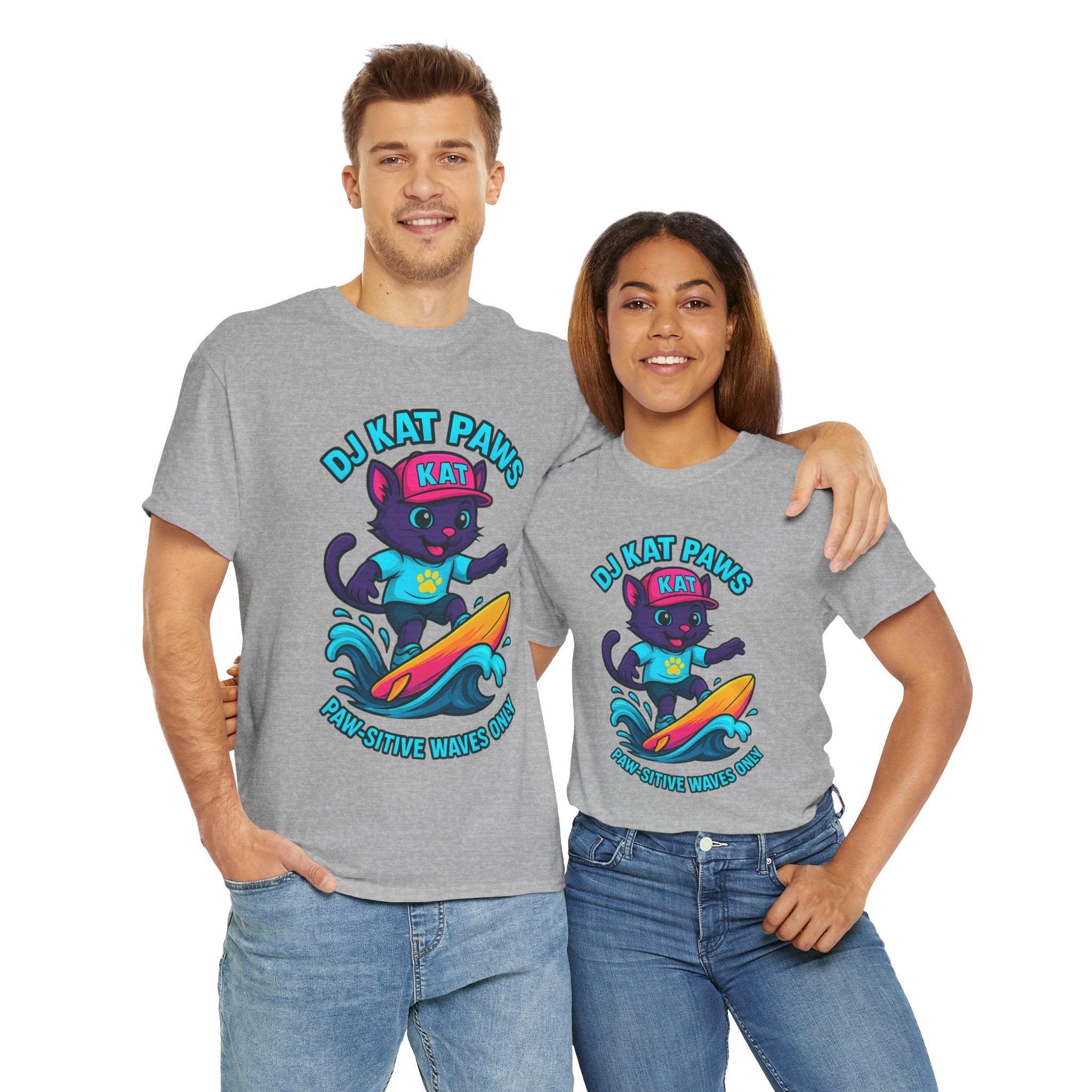 DJ KAT PAWS Paw-sitive Waves Only Tee