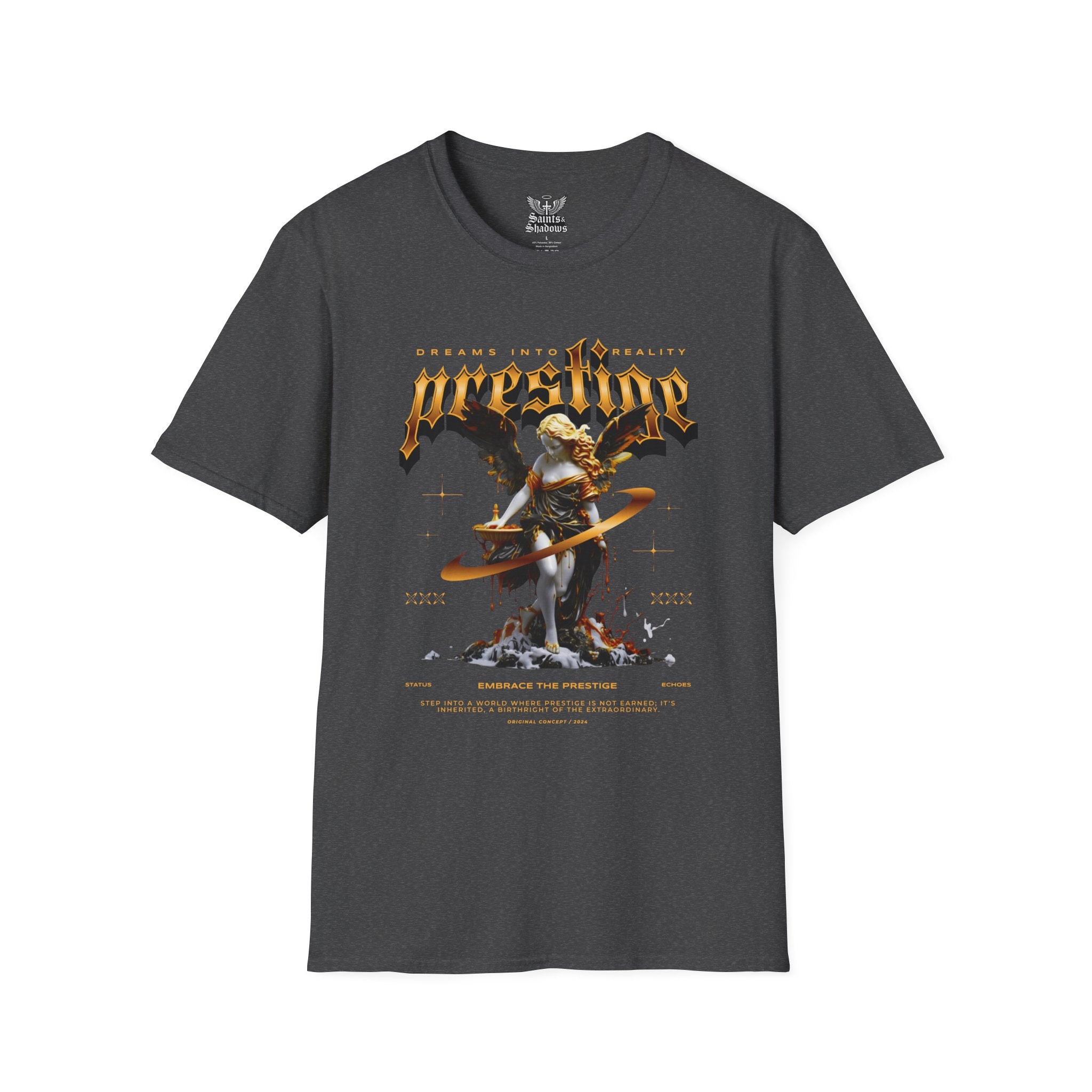 Saints and Shadows - Prestige, Angelic Artwork Unisex Softstyle T-Shirt, Casual Wear