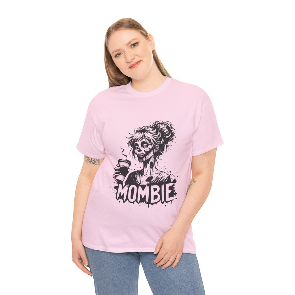 Mombie Unisex Tee, Perfect for Halloween, Gift for Moms, Relaxed Fit, Funny T-Shirt, Unique Graphic Tee, Casual Wear