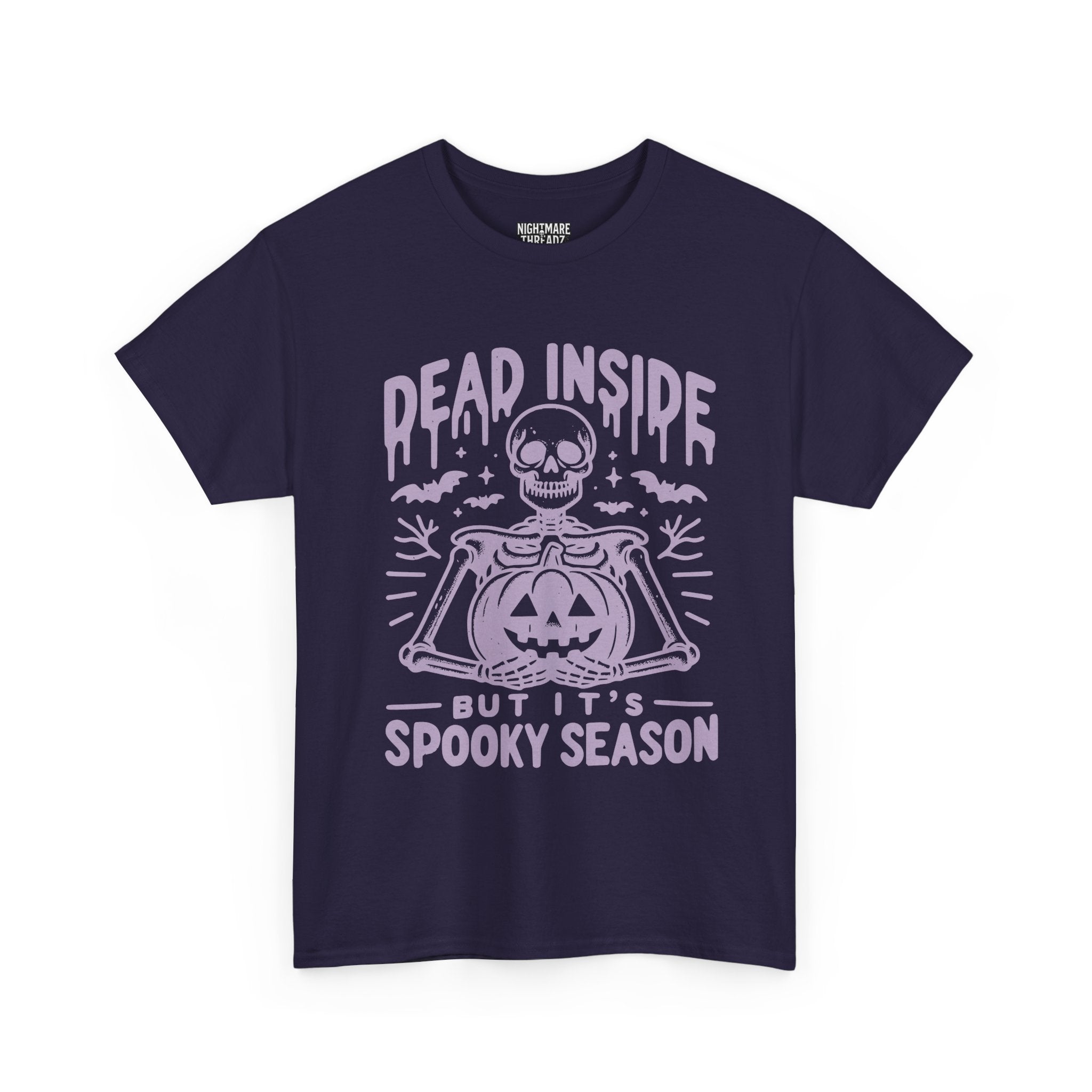 Spooky Season Dead Inside Unisex Tee, Halloween Shirt, Graphic Tee, Fall Apparel, Ghostly Vibes, Comfy Everyday Wear