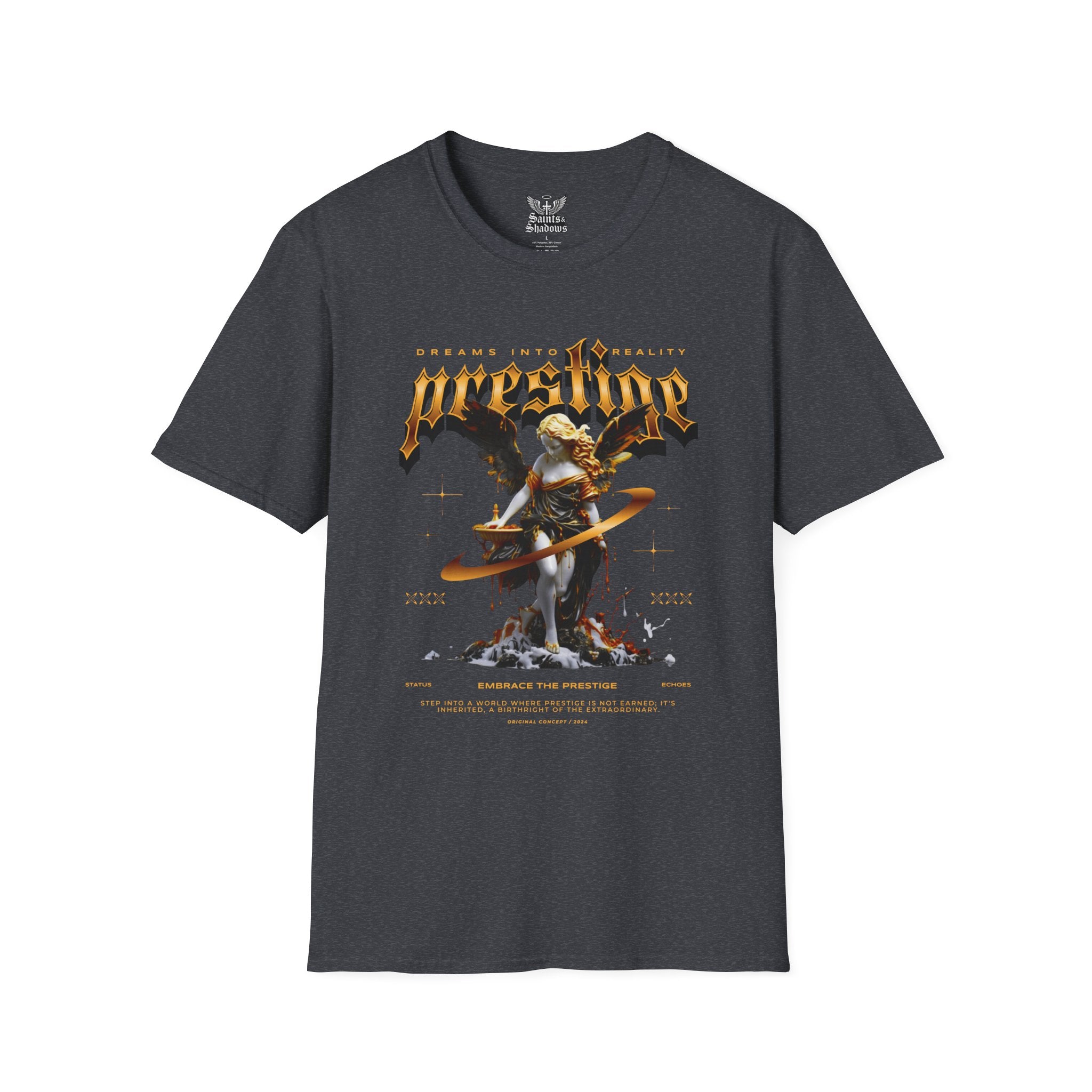 Saints and Shadows - Prestige, Angelic Artwork Unisex Softstyle T-Shirt, Casual Wear