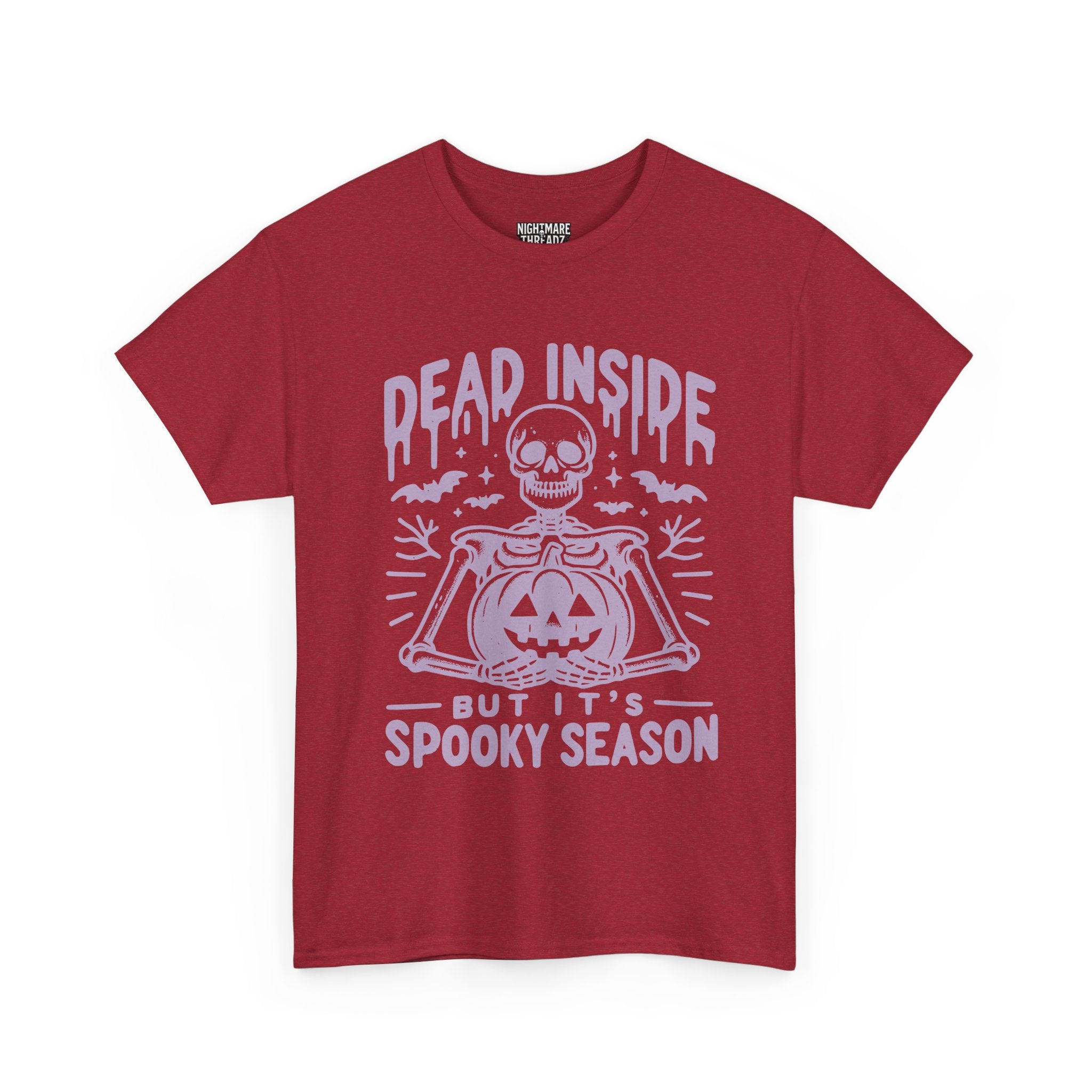 Spooky Season Dead Inside Unisex Tee, Halloween Shirt, Graphic Tee, Fall Apparel, Ghostly Vibes, Comfy Everyday Wear