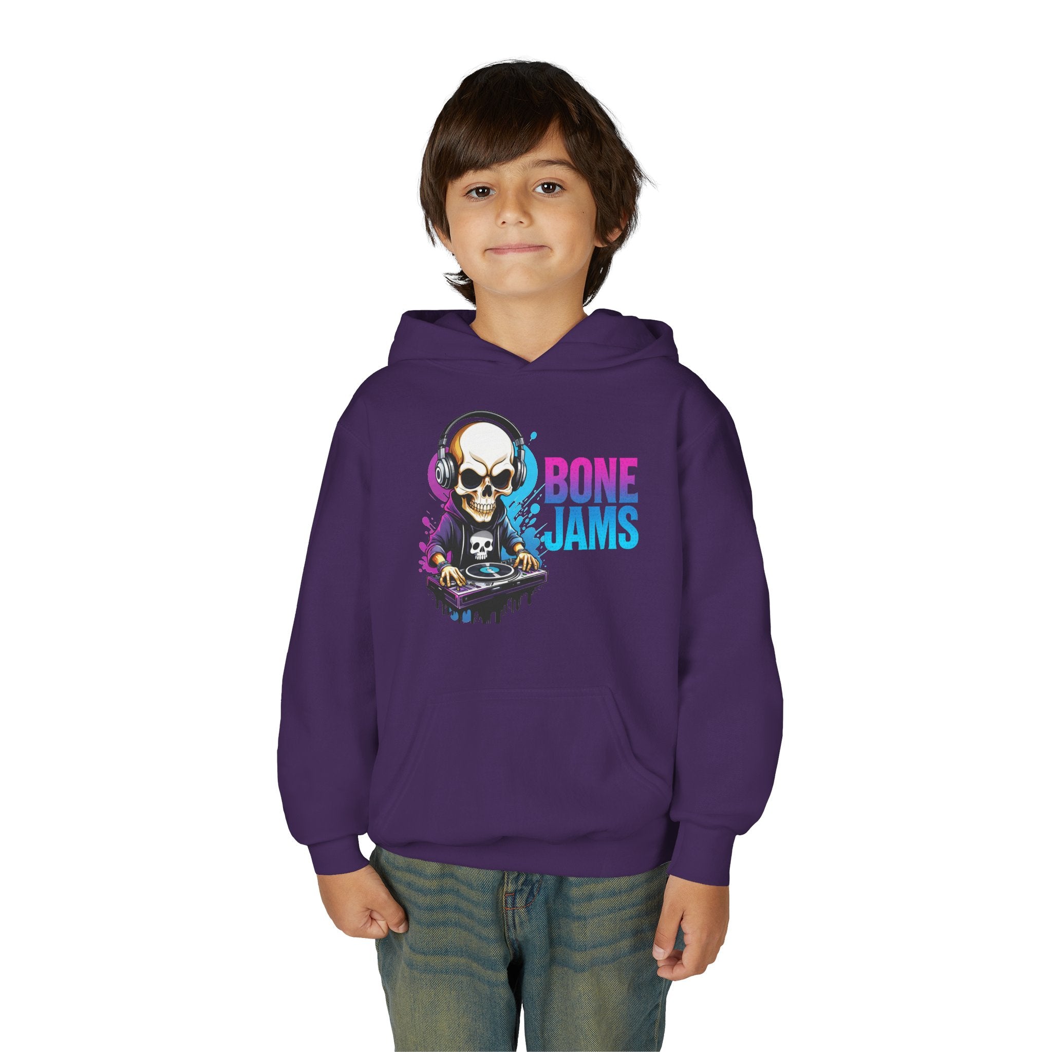 Bone Jams MC Bonez, Kids Hoodie Skull DJ