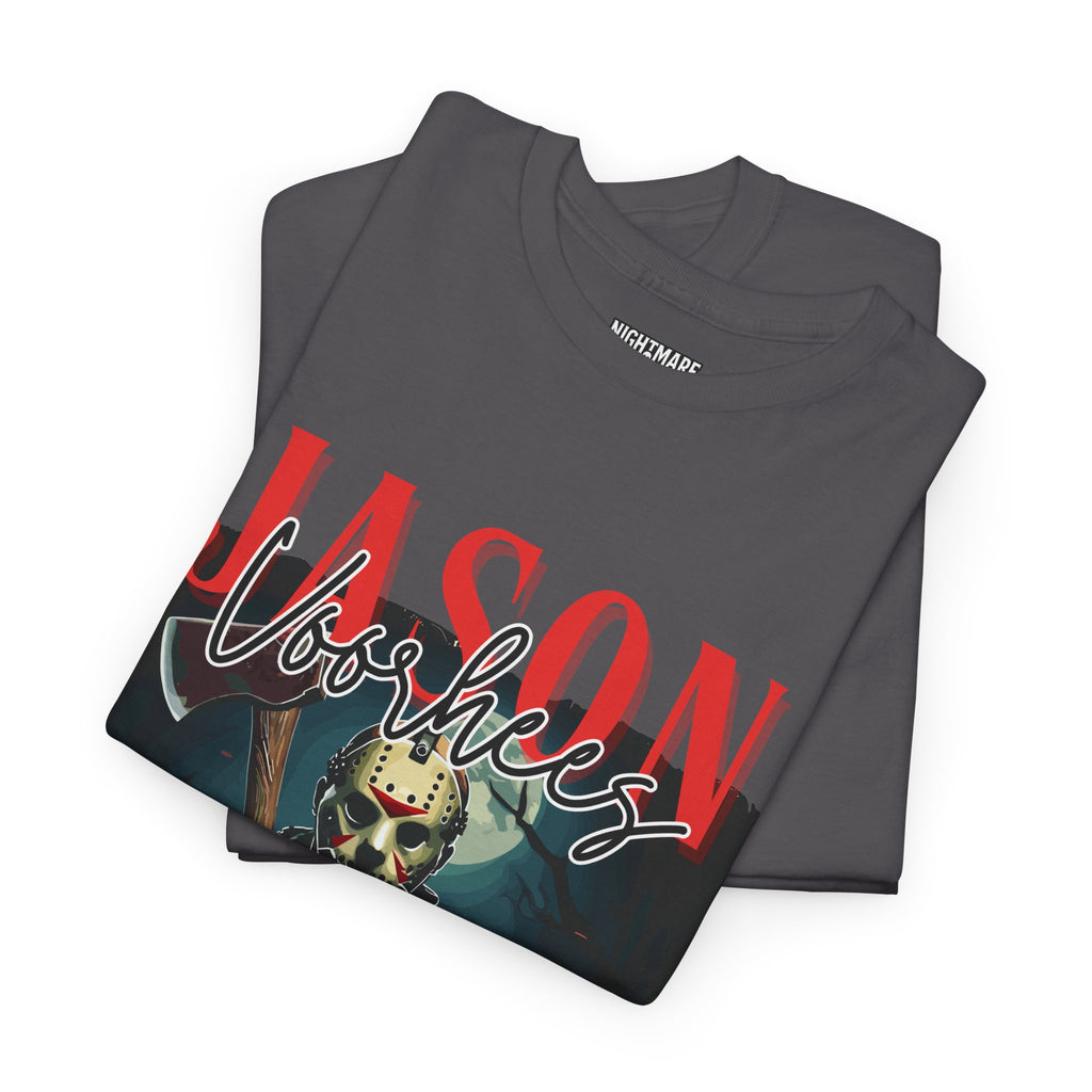 Jason Vorhees Horror Graphic Tee, Unisex Cotton Shirt, Halloween Costume, Horror Movie Gift, Spooky T-Shirt, Horror Fan Apparel