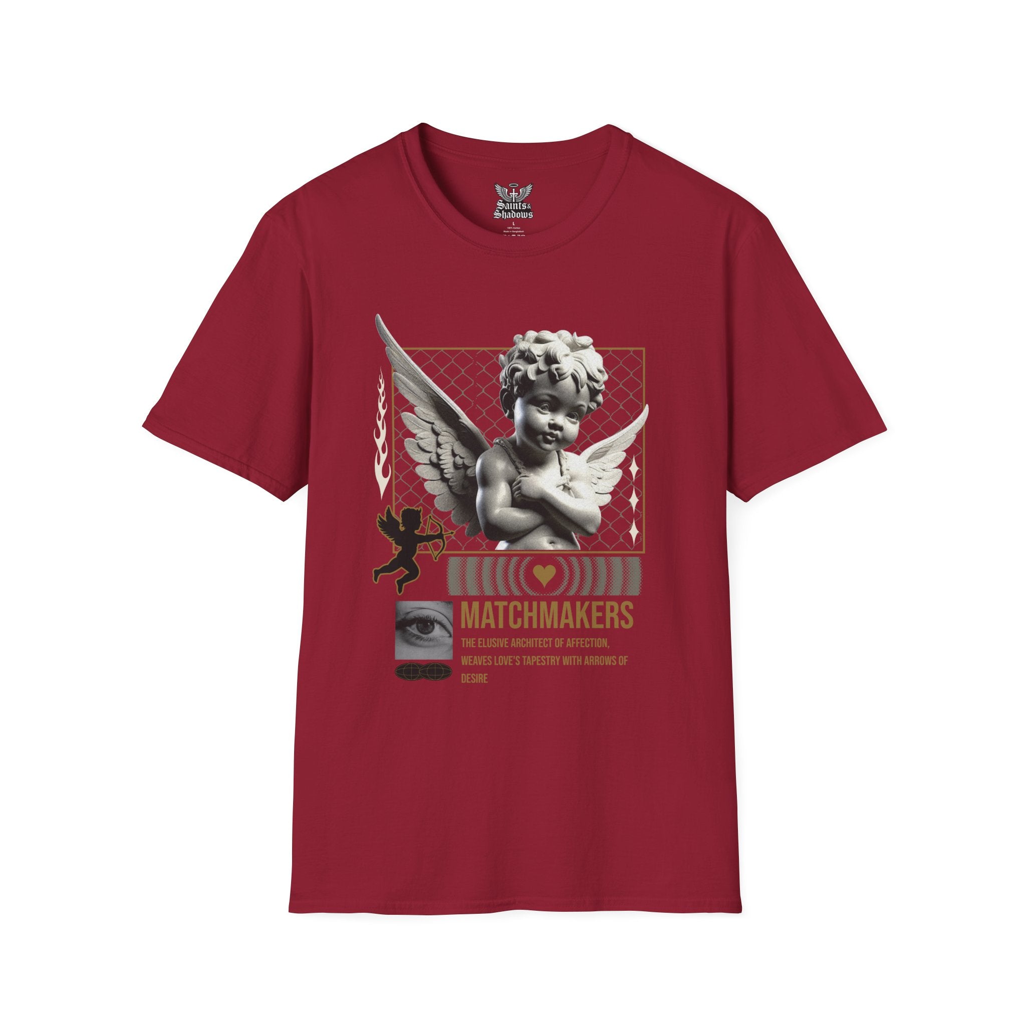 Saints and Shadows - Matchmaker, Angelic Artwork Unisex Softstyle T-Shirt, Casual Wear