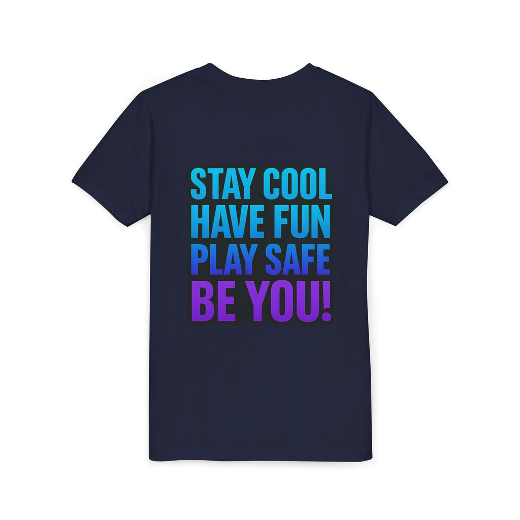 DJ KAT PAWS Paw-sitively Shredding, Skateboarding Youth Tee | Fun Summer Shirt, Motivational Kids T-Shirt, Birthday Gift for Boys & Girls