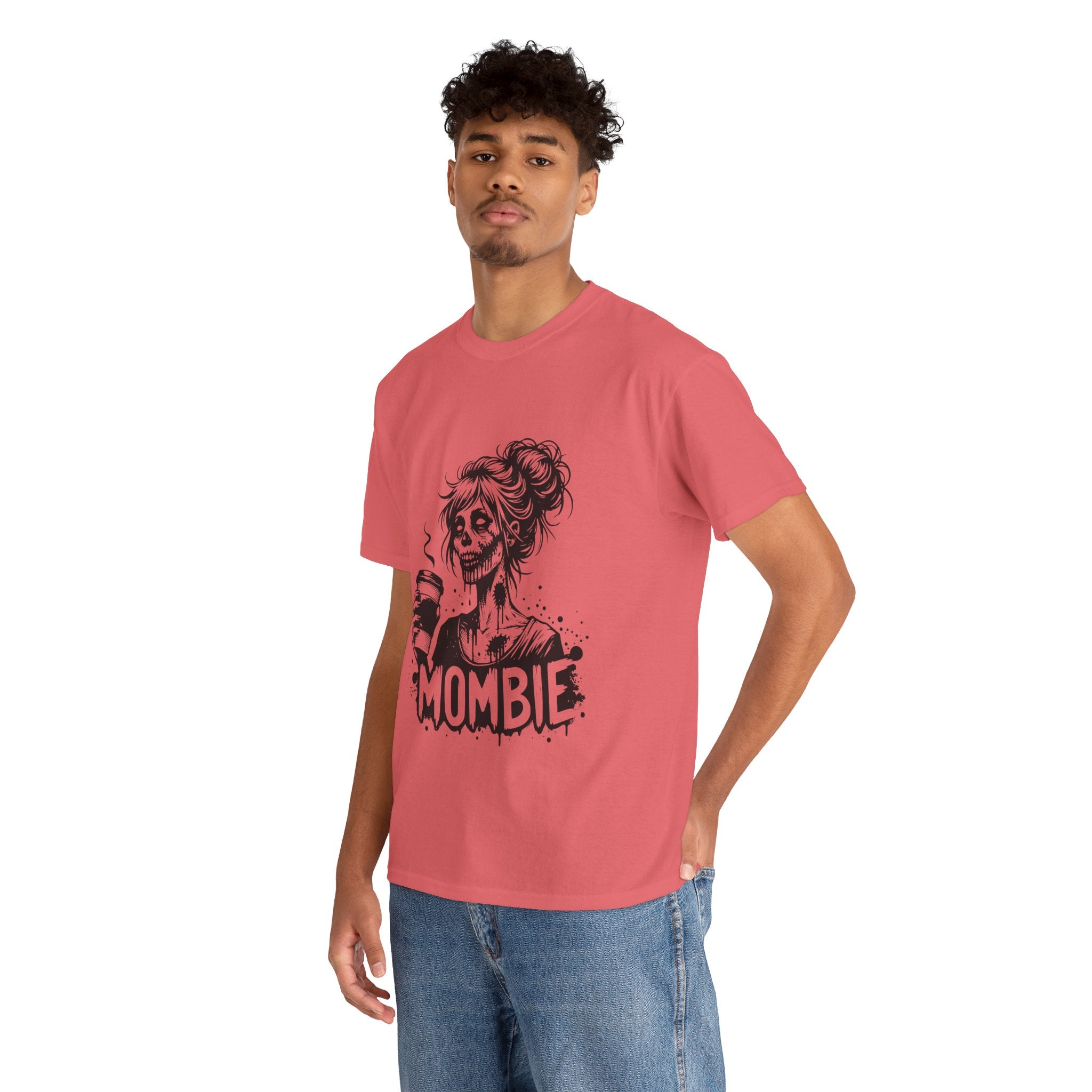 Mombie Unisex Tee, Perfect for Halloween, Gift for Moms, Relaxed Fit, Funny T-Shirt, Unique Graphic Tee, Casual Wear
