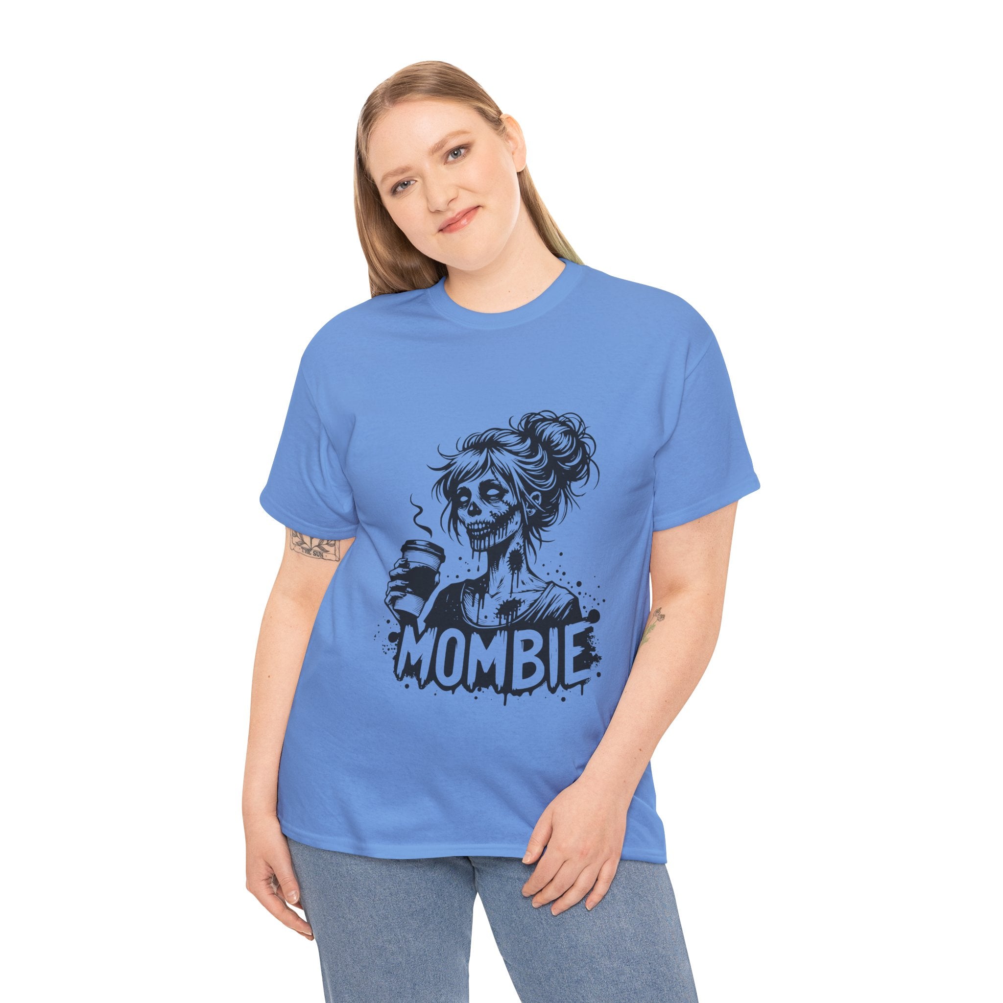 Mombie Unisex Tee, Perfect for Halloween, Gift for Moms, Relaxed Fit, Funny T-Shirt, Unique Graphic Tee, Casual Wear
