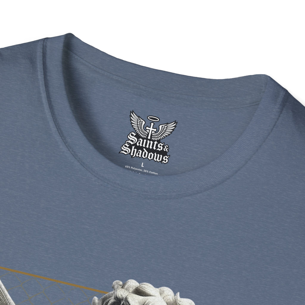 Saints and Shadows - Matchmaker, Angelic Artwork Unisex Softstyle T-Shirt, Casual Wear