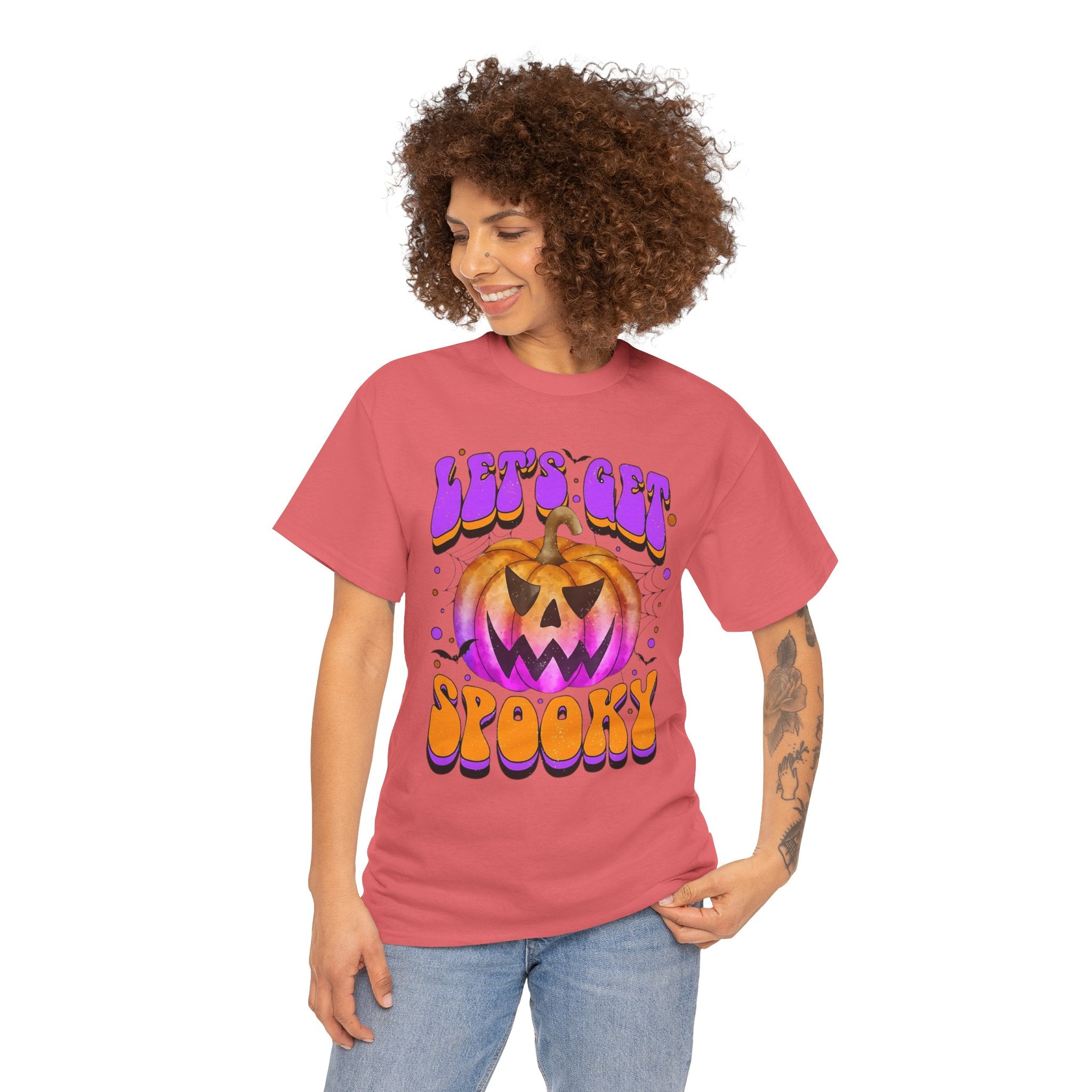 Halloween Spooky Pumpkin Tee, Unisex Cotton Shirt, Halloween Costume, Fall Festivities, Trick or Treat
