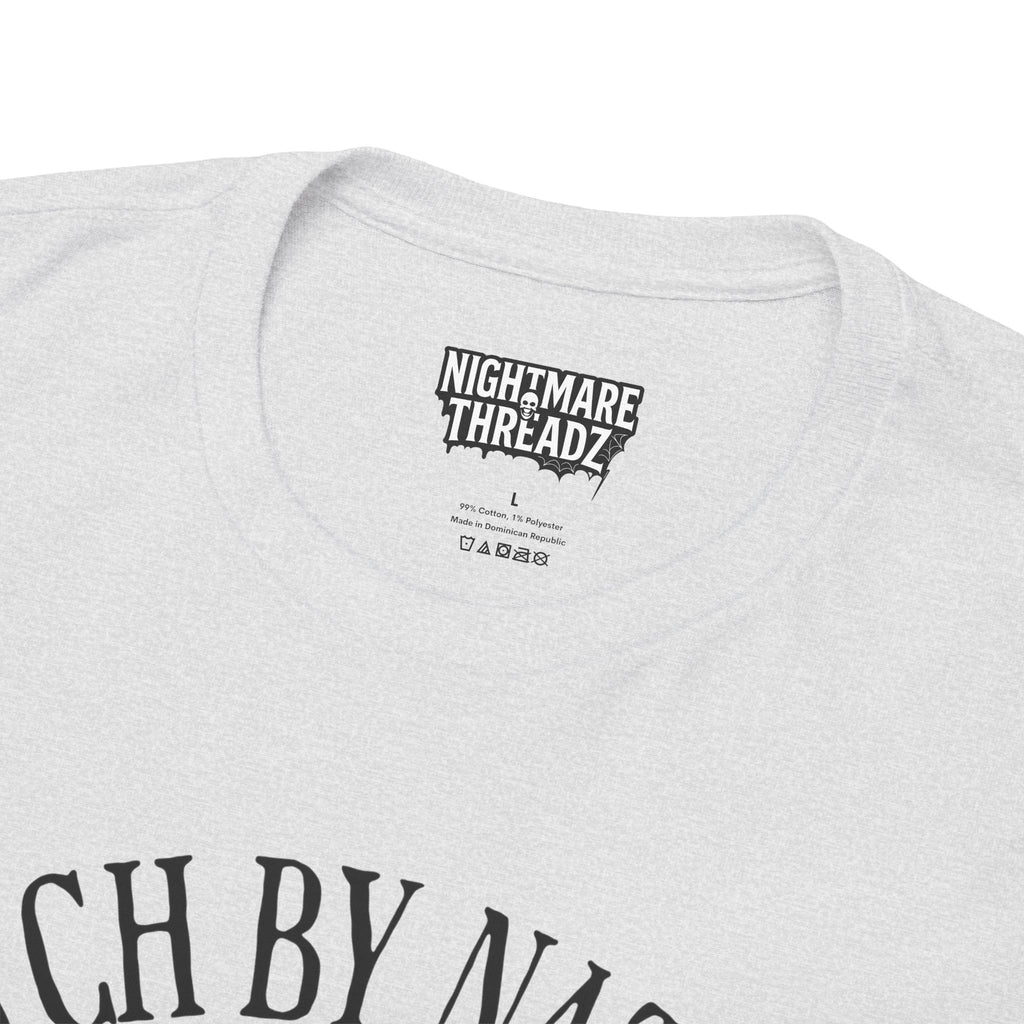 Witchy Cotton Tee - "Witch by Nature, Bitch by Choice" | Unisex Tee for Spooky Season, Boho Fashion, Festival Wear, Gift for Witches