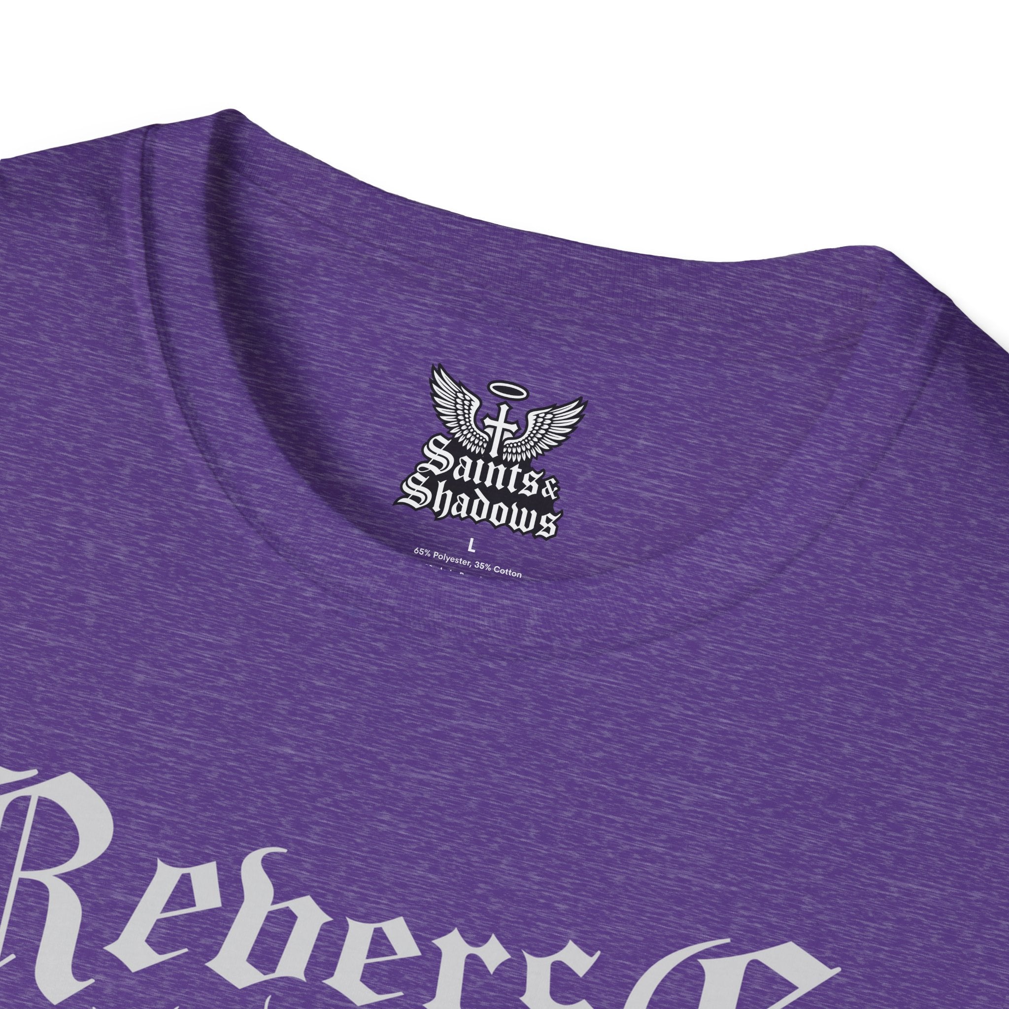 Saints and Shadows - Reverse Centuria, Angelic Artwork Unisex Softstyle T-Shirt, Casual Wear