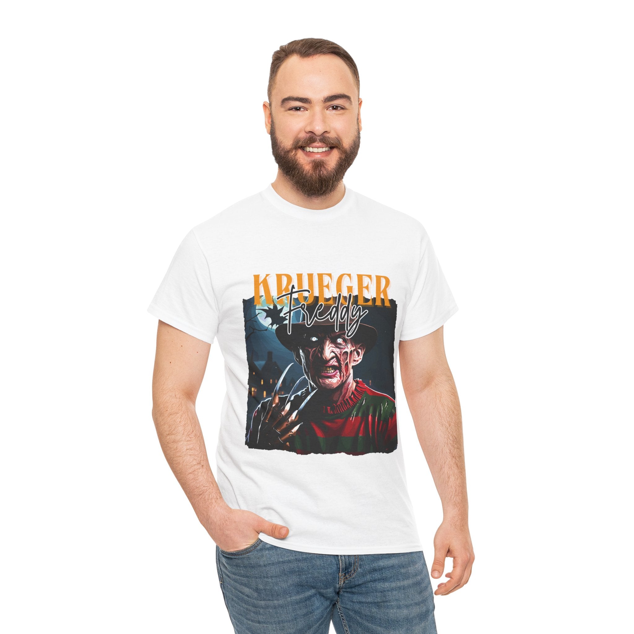 Freddy Krueger, Horror Graphic Tee, Unisex Cotton Shirt, Halloween Costume, Horror Movie Gift, Spooky T-Shirt, Horror Fan Apparel