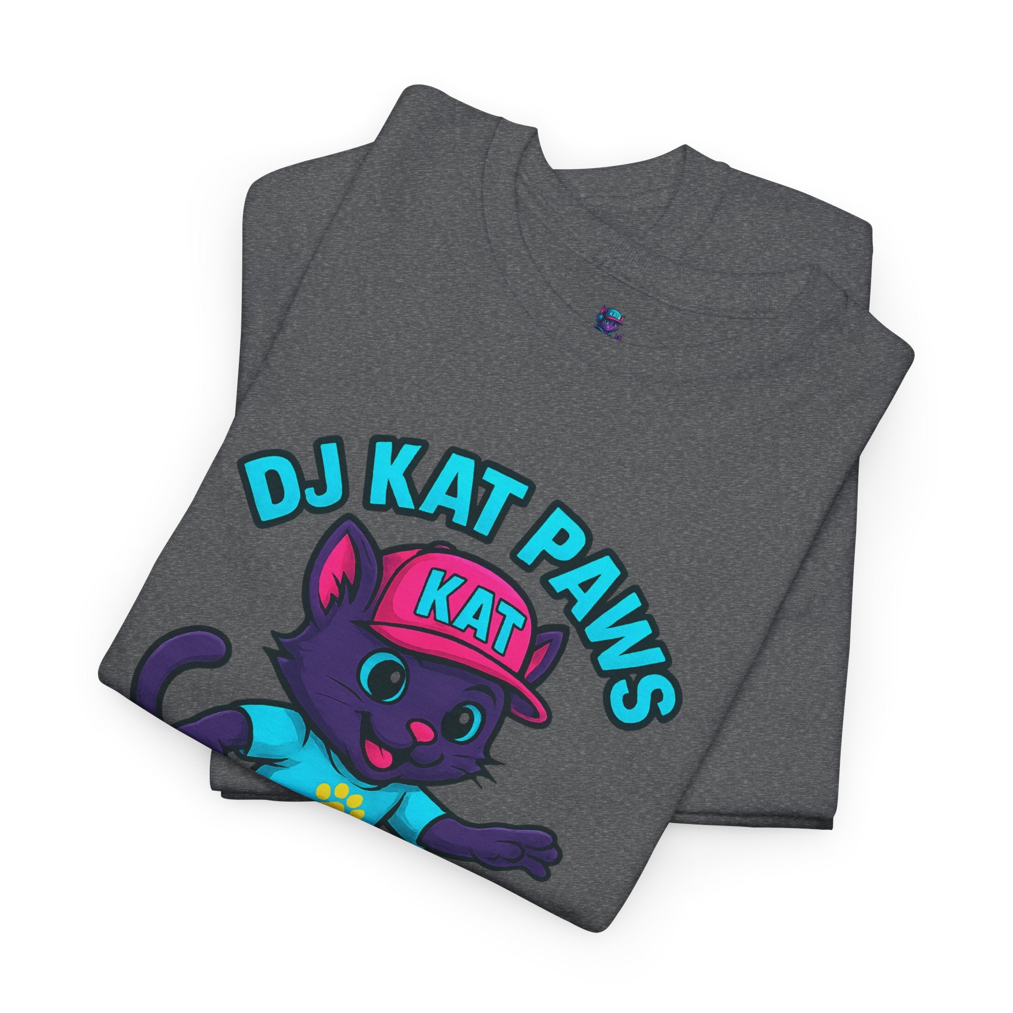 DJ KAT PAWS Paw-sitive Waves Only Surfing Tee